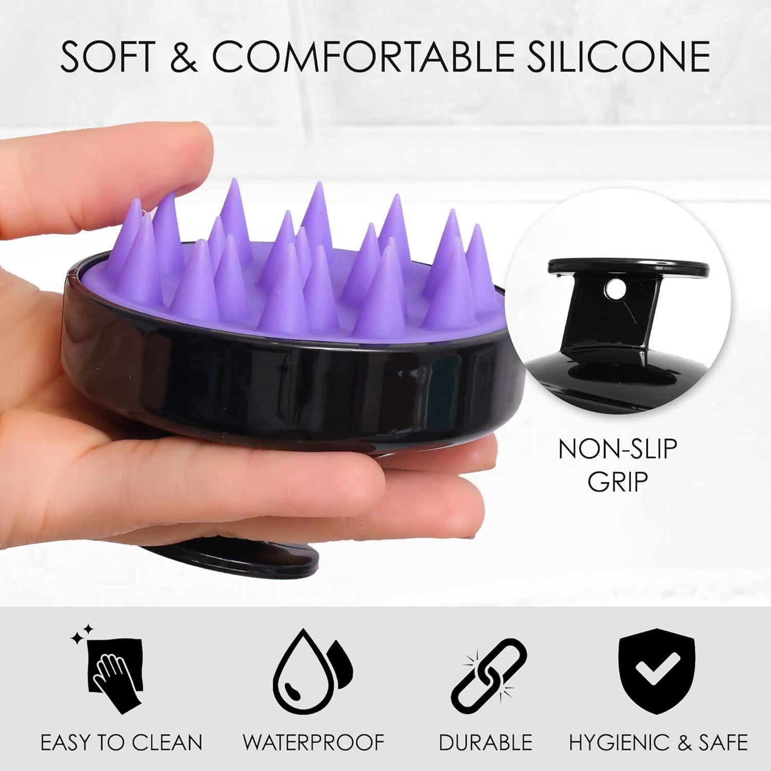 Masajeador de cuero cabelludo Pink Marine - Silicona suave