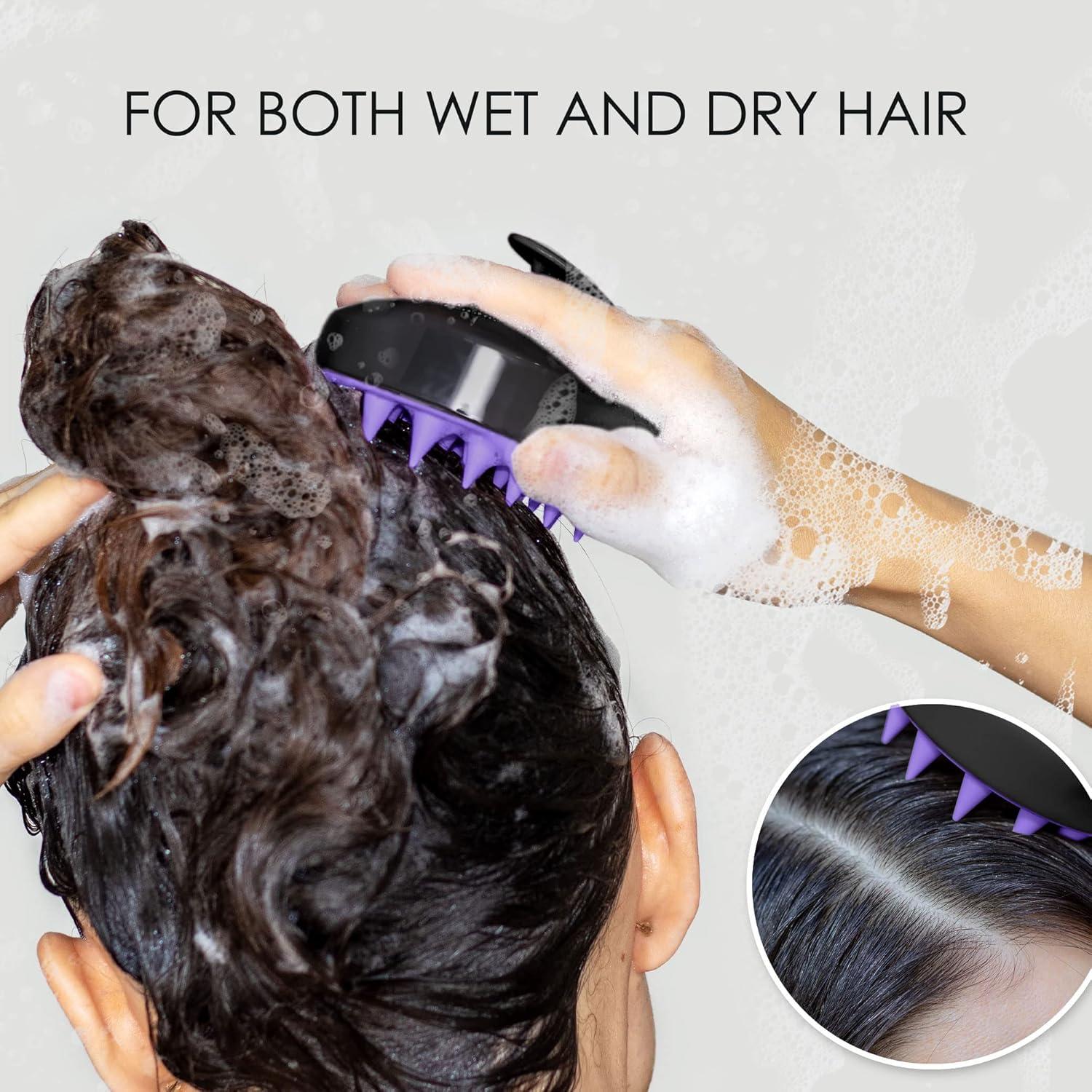 Masajeador de cuero cabelludo Pink Marine - Silicona suave