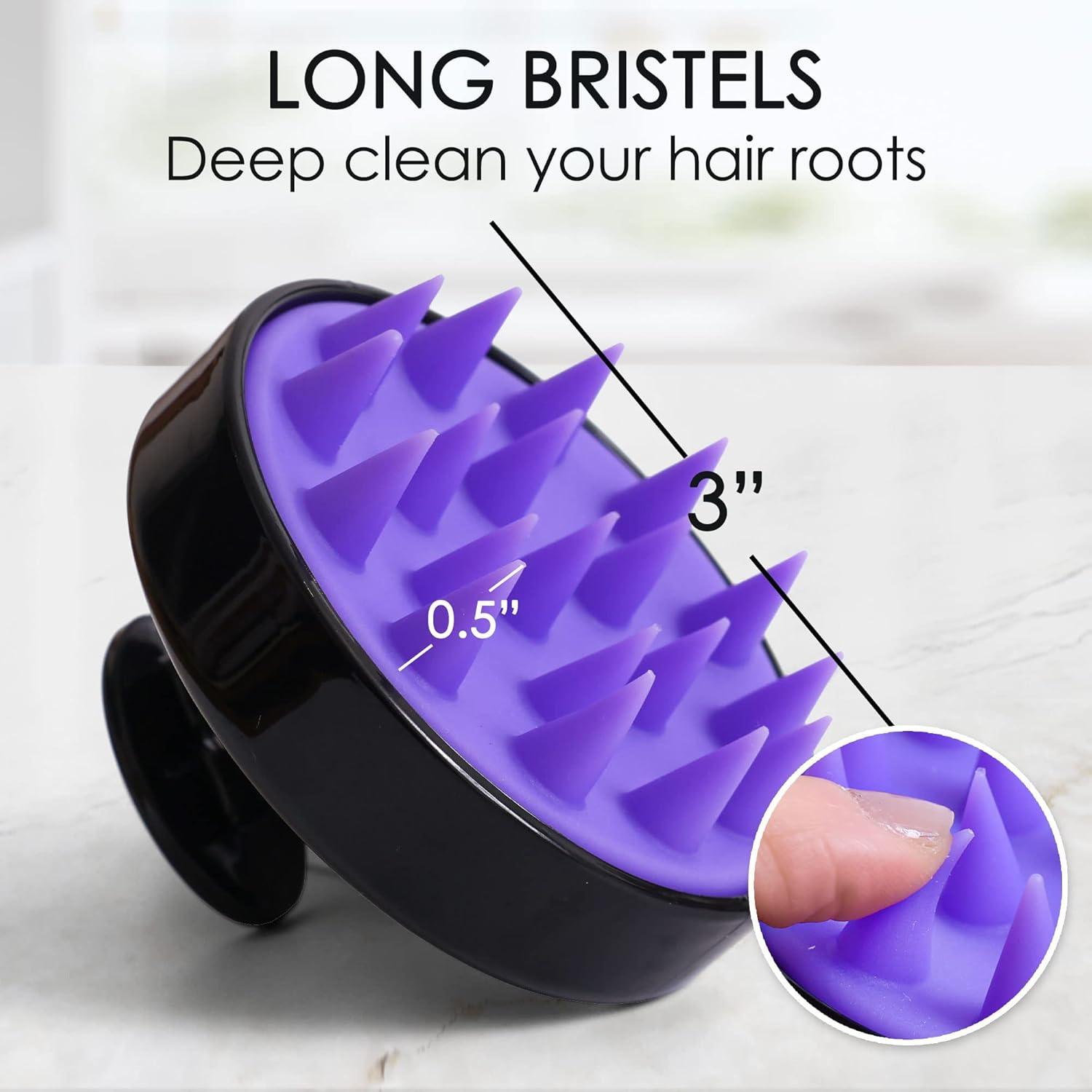 Masajeador de cuero cabelludo Pink Marine - Silicona suave