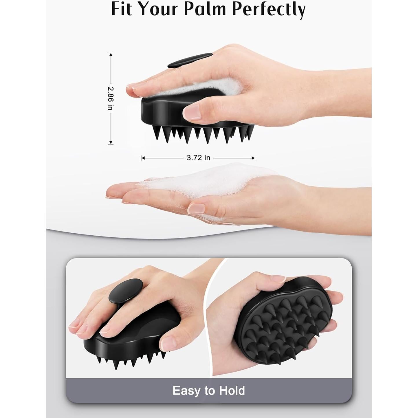 HEETA Cepillo Masajeador de Cuero Cabelludo 2 Pack - Suave