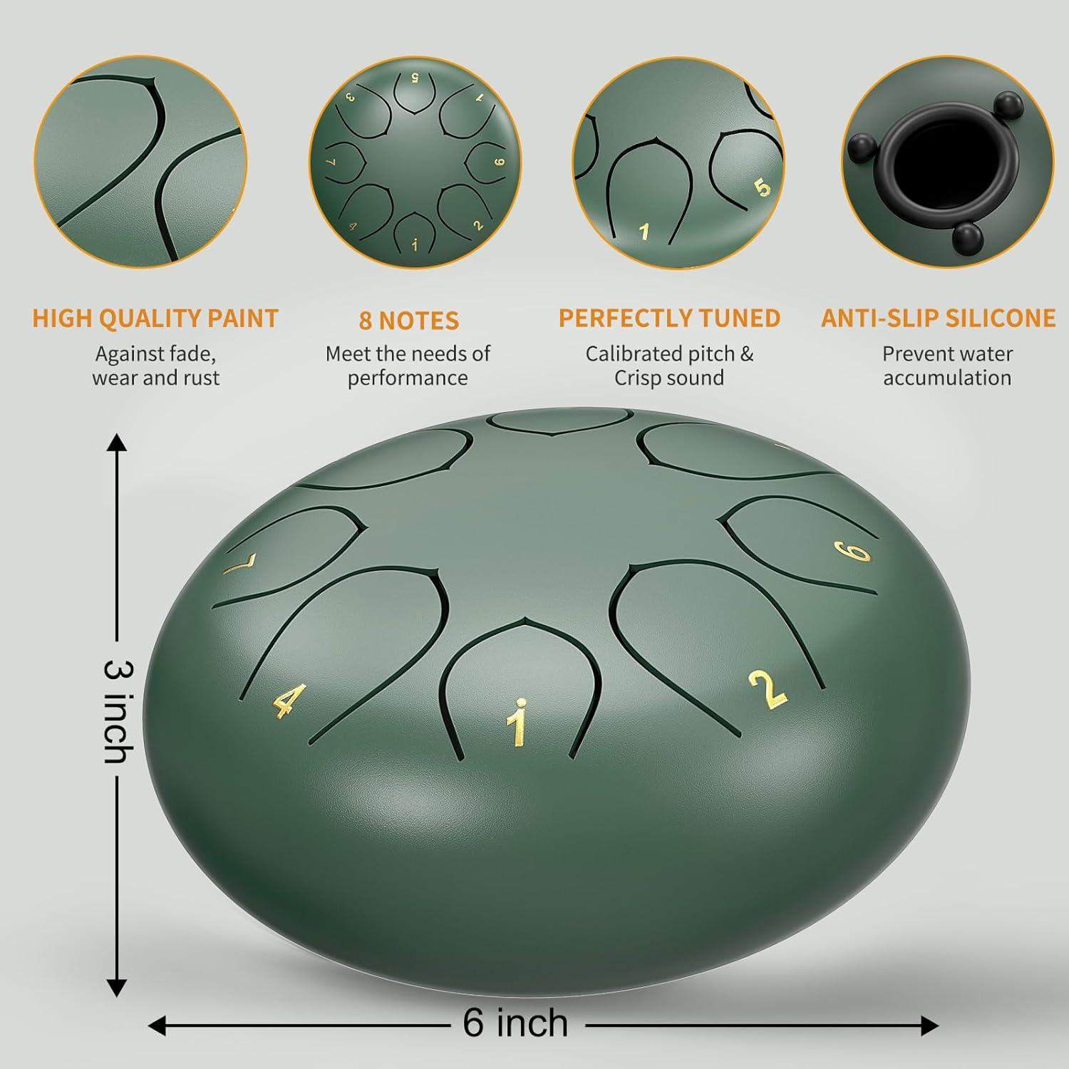 Tambor de Lluvia INNOWARMER 15cm Verde para Jardín Exterior
