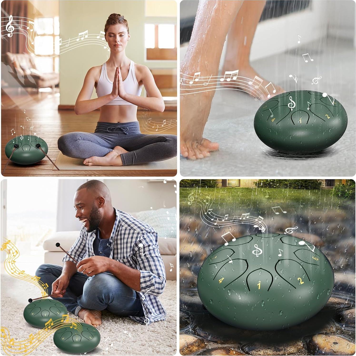 Tambor de Lluvia INNOWARMER 15cm Verde para Jardín Exterior