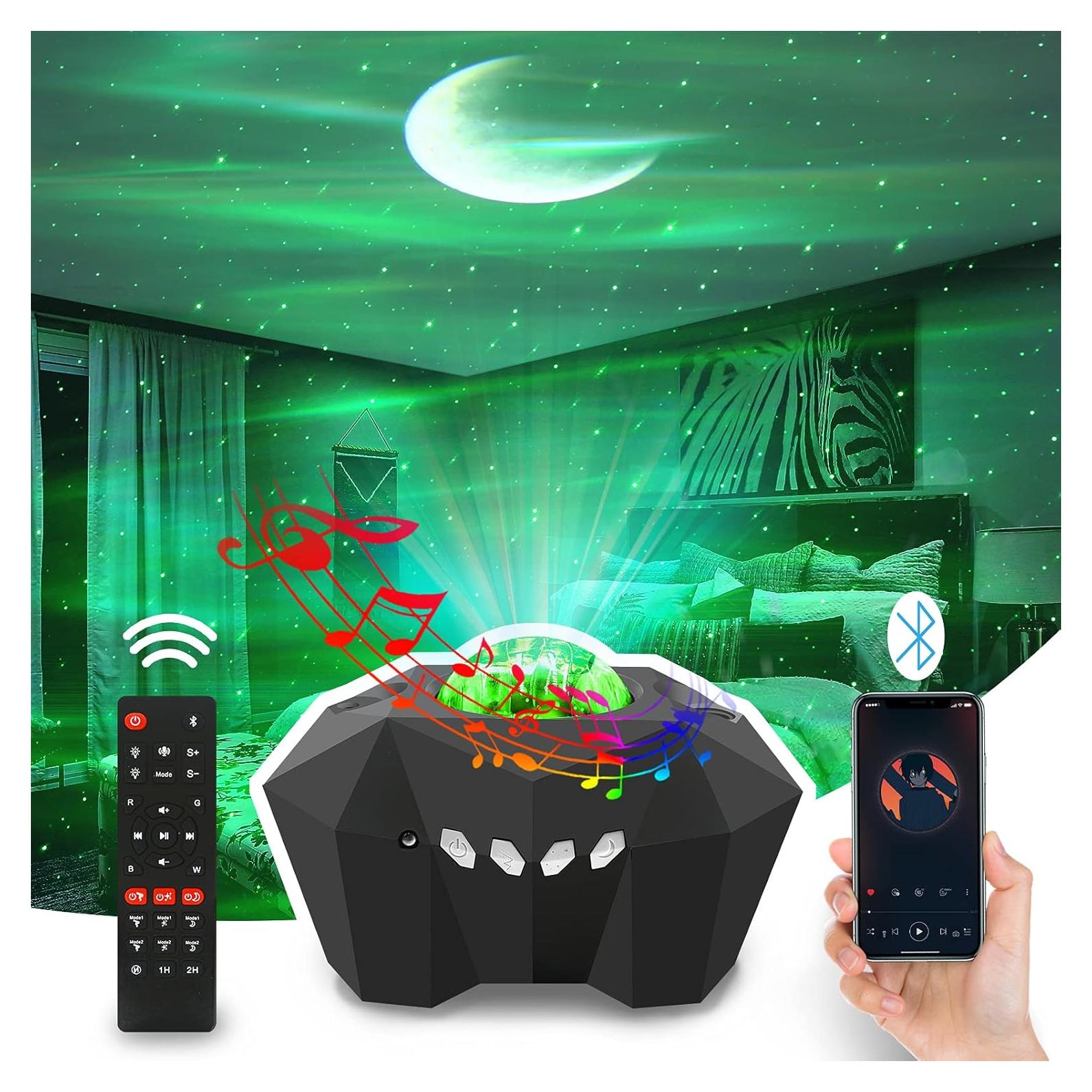 Proyector de Luz Nocturna Cupohus Aurora con Altavoz Bluetooth