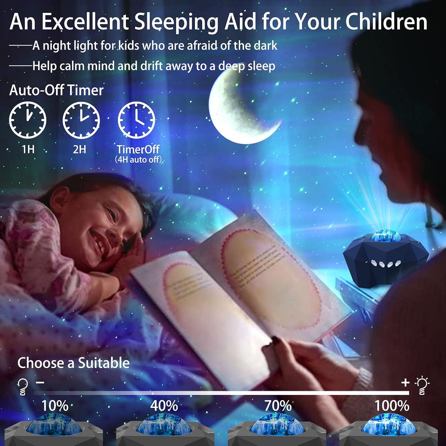 Proyector de Luz Nocturna Cupohus Aurora con Altavoz Bluetooth