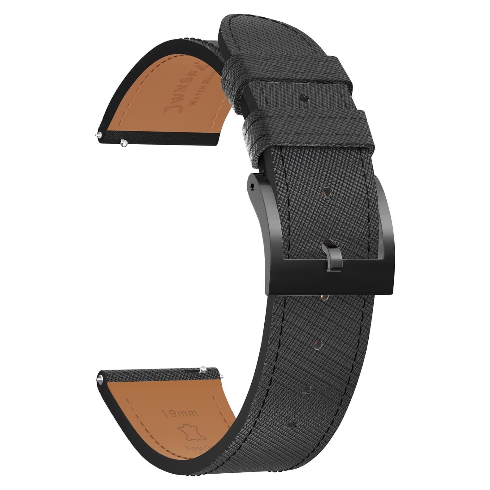 Correa de Reloj de Cuero Genuino JWNSPA 18mm a 24mm