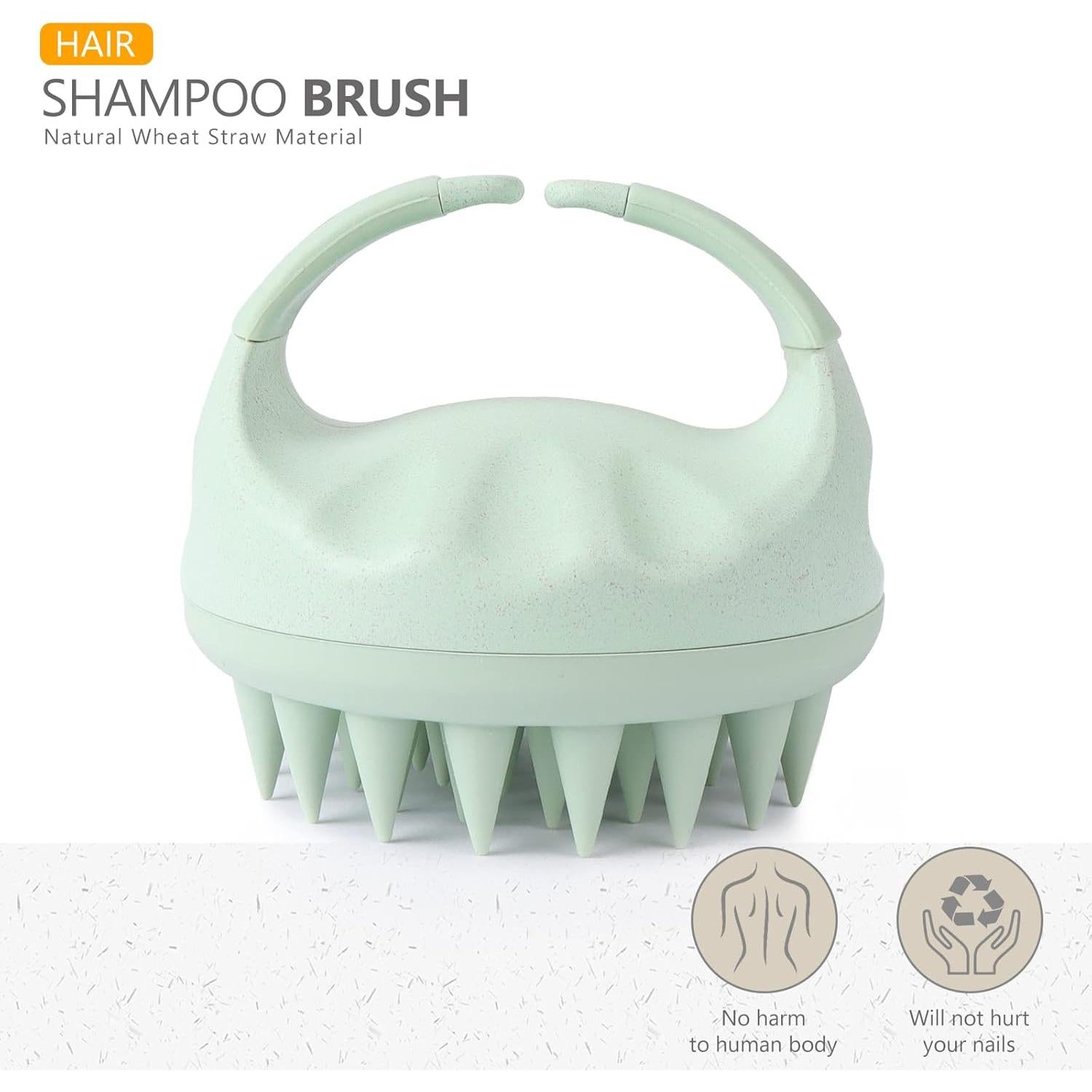 Cepillo Masajeador Sndyi para Cuero Cabelludo Verde