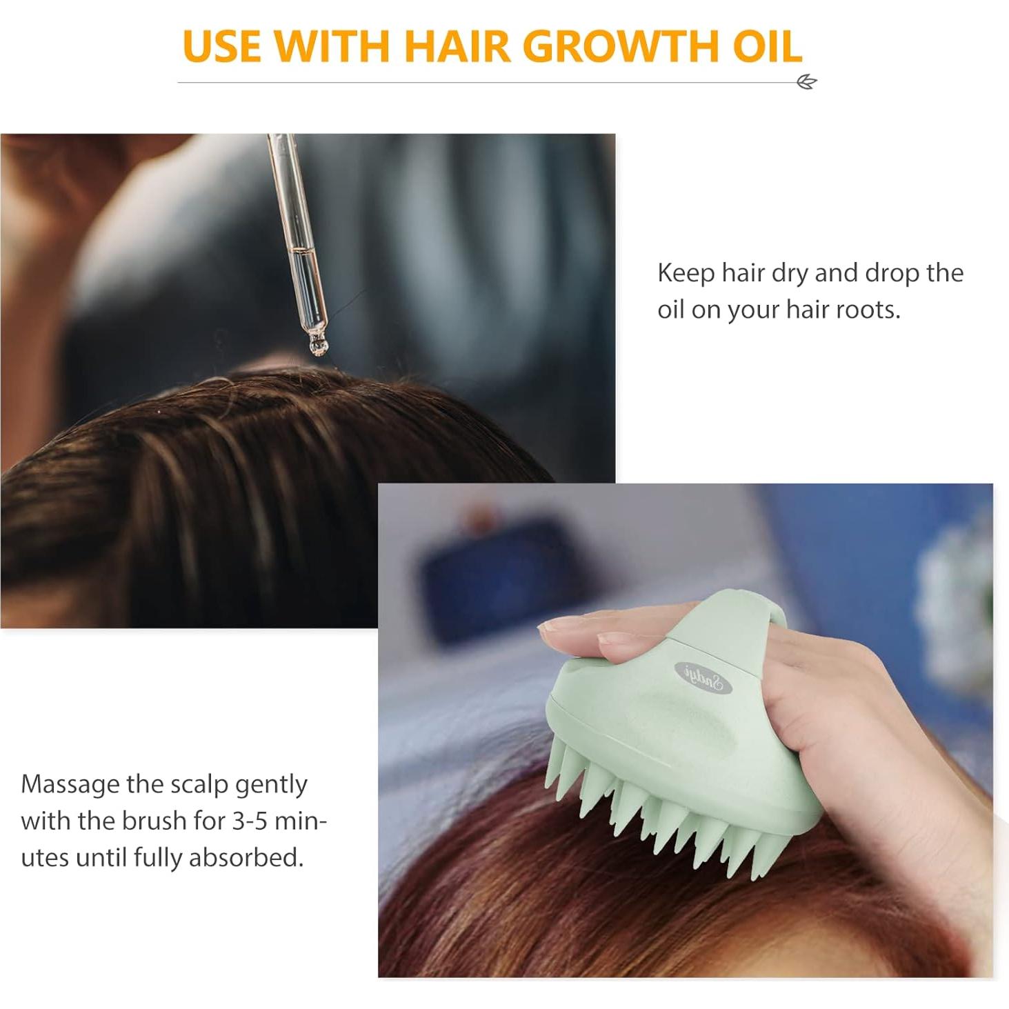 Cepillo Masajeador Sndyi para Cuero Cabelludo Verde