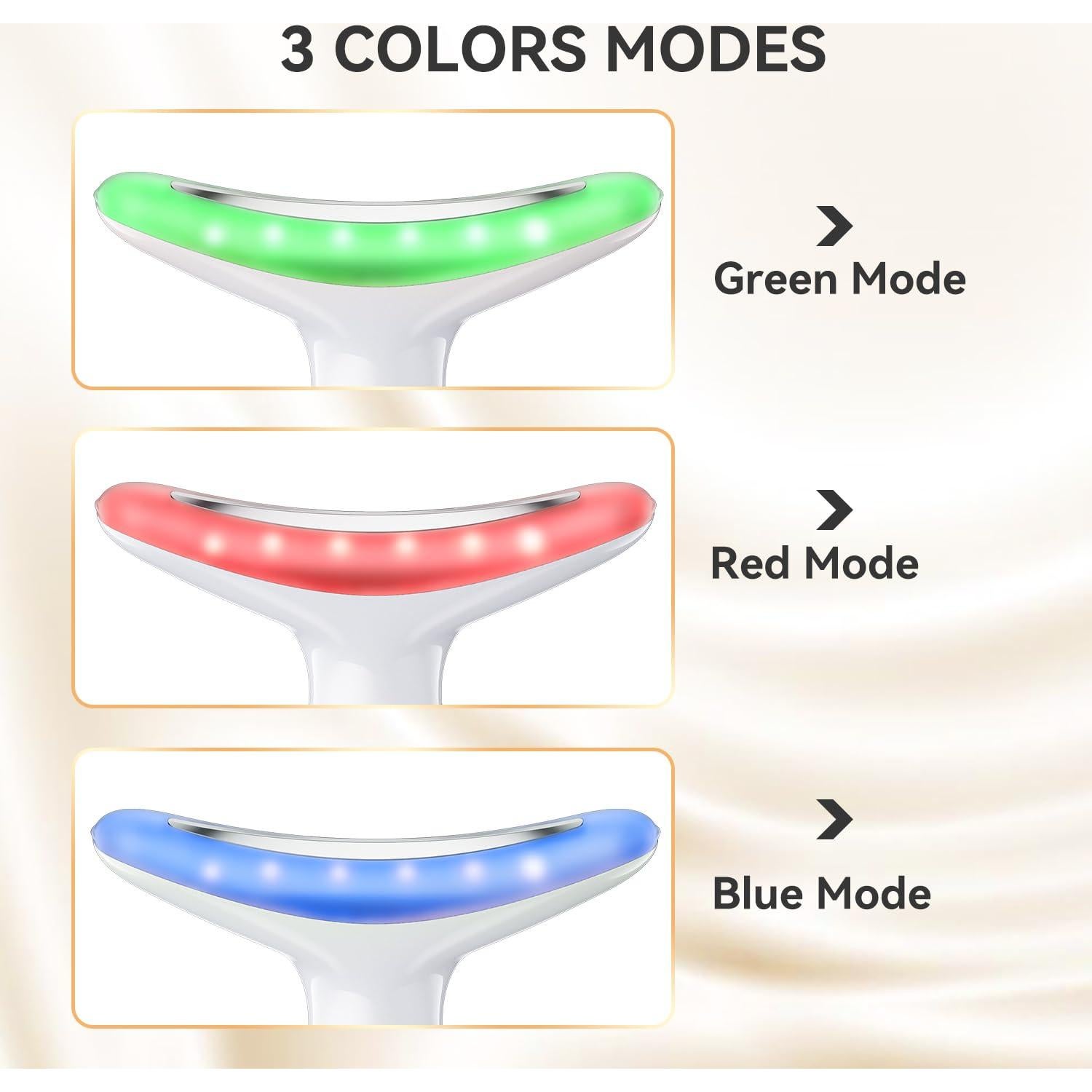 Masajeador Facial Gequip Portátil 3 Modos Cuidado Piel Blanco