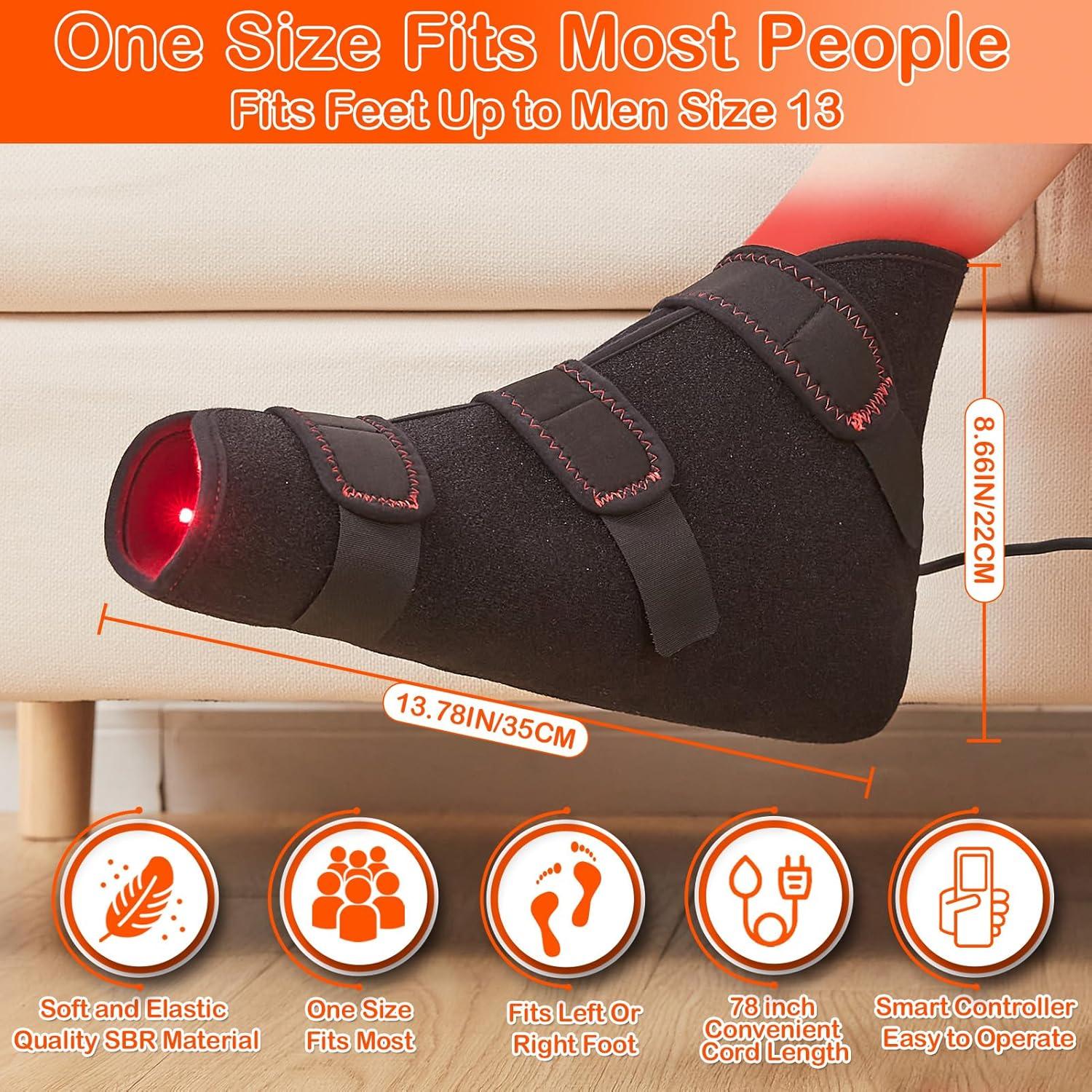 Botas de Luz Roja JOBYNA 660nm y Infrarroja 850nm Talla Única