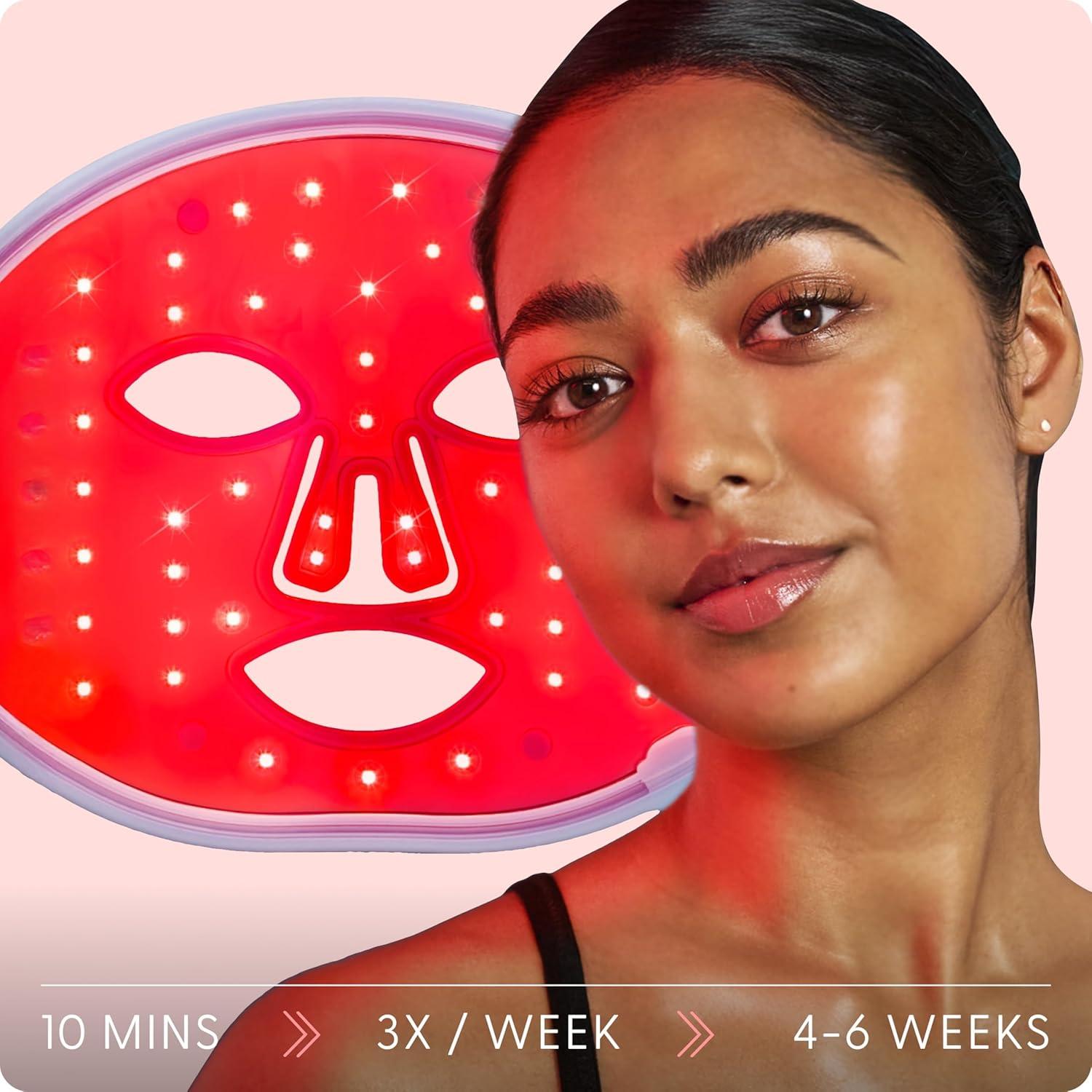 Máscara LED SmoothSkin DuoLux Terapia de Luz Roja 112 LEDs