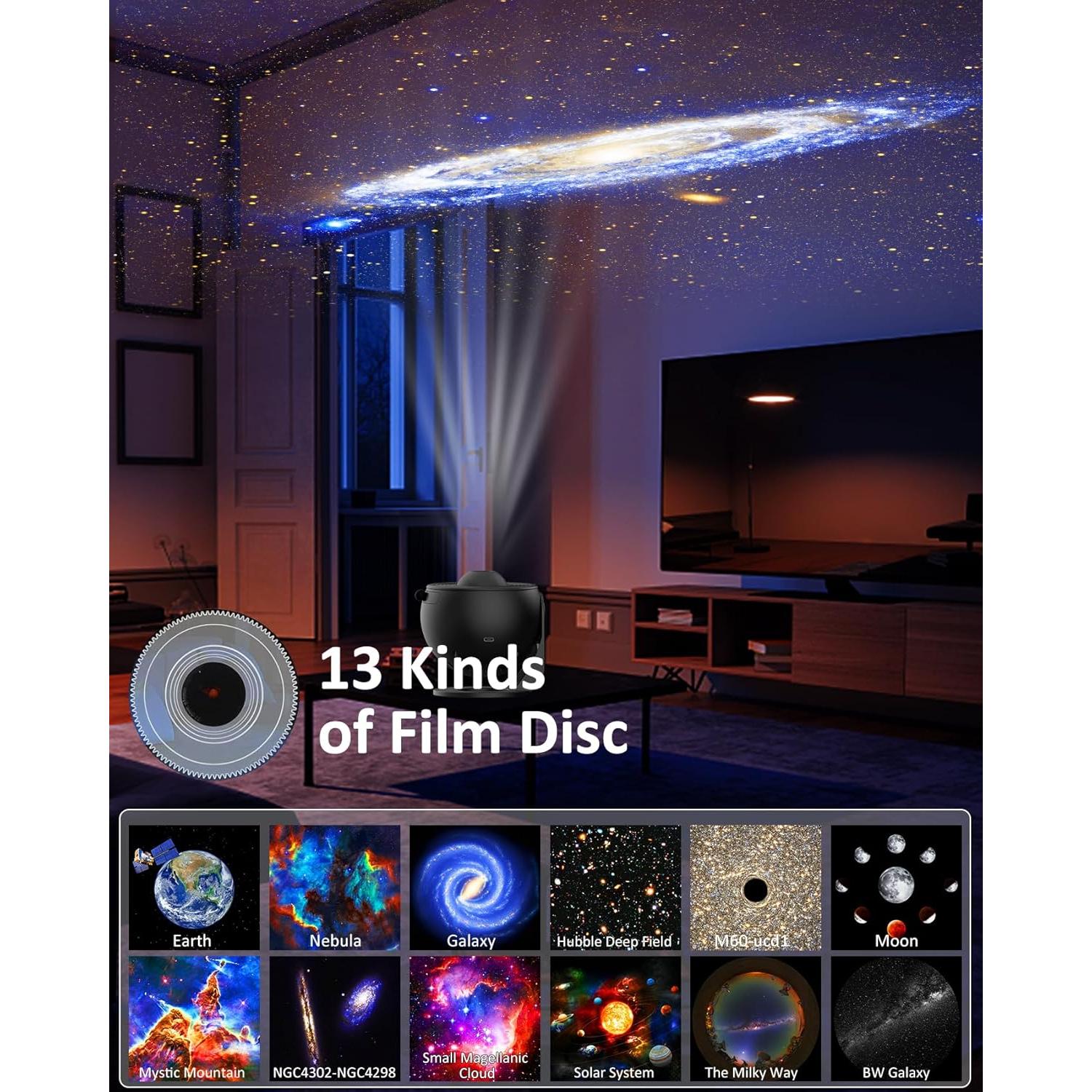 Proyector Planetario Sunbox 13 en 1 con Discos HD
