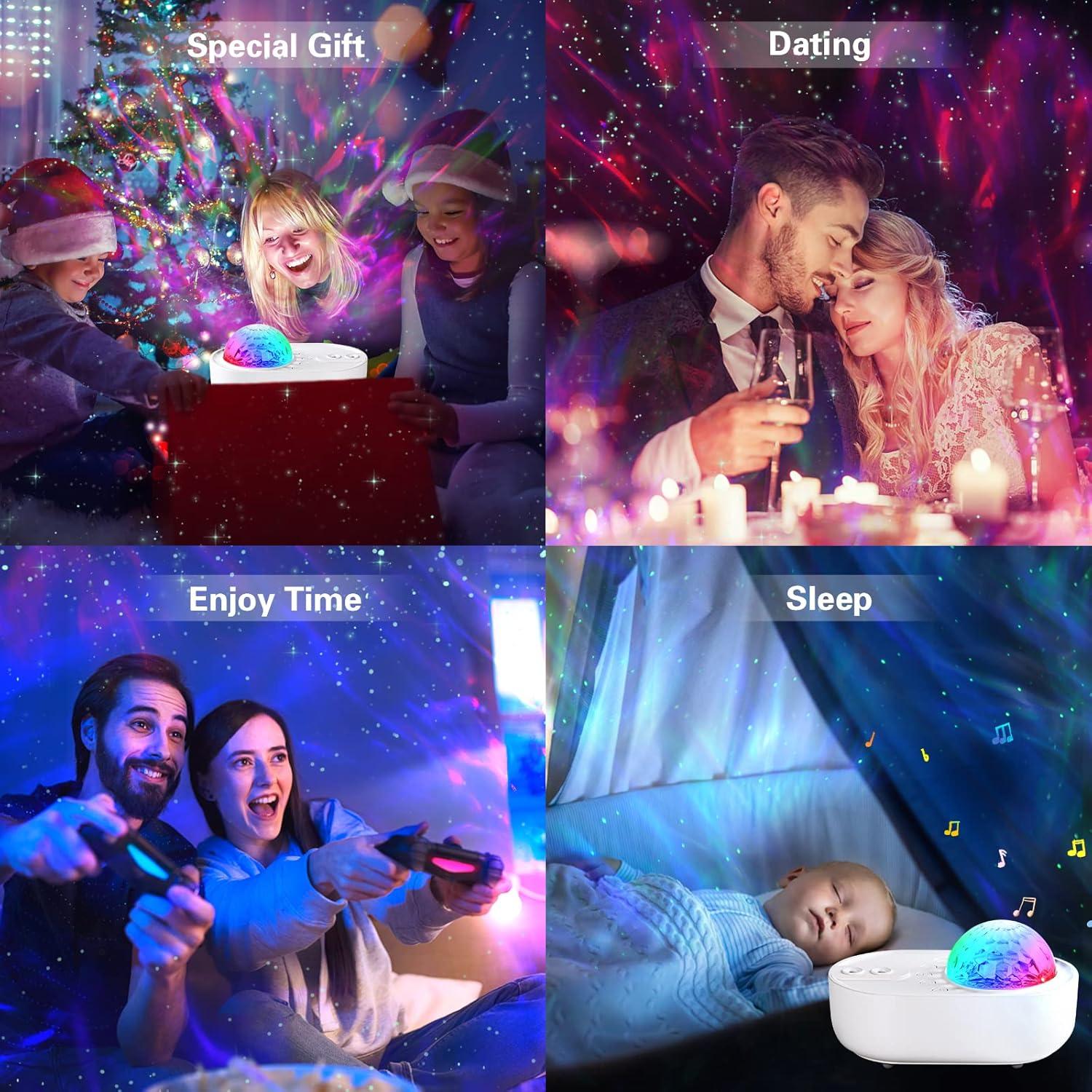 Proyector de Estrellas ONXE con Altavoz Bluetooth y Control Remoto