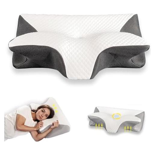 Almohada Ergonómica Fagofid de Espuma Viscoelástica Negra