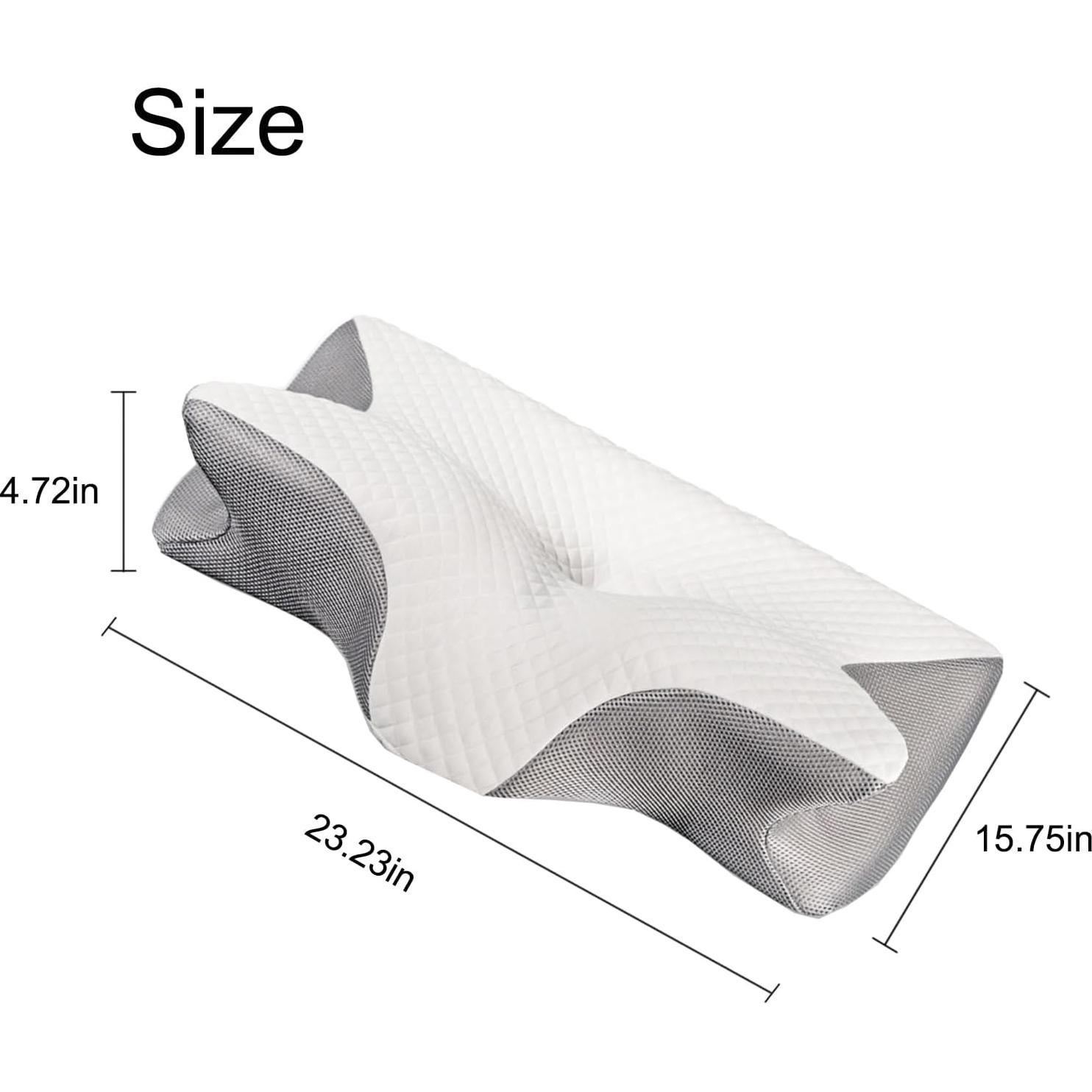 Almohada Ergonómica Fagofid de Espuma Viscoelástica Negra