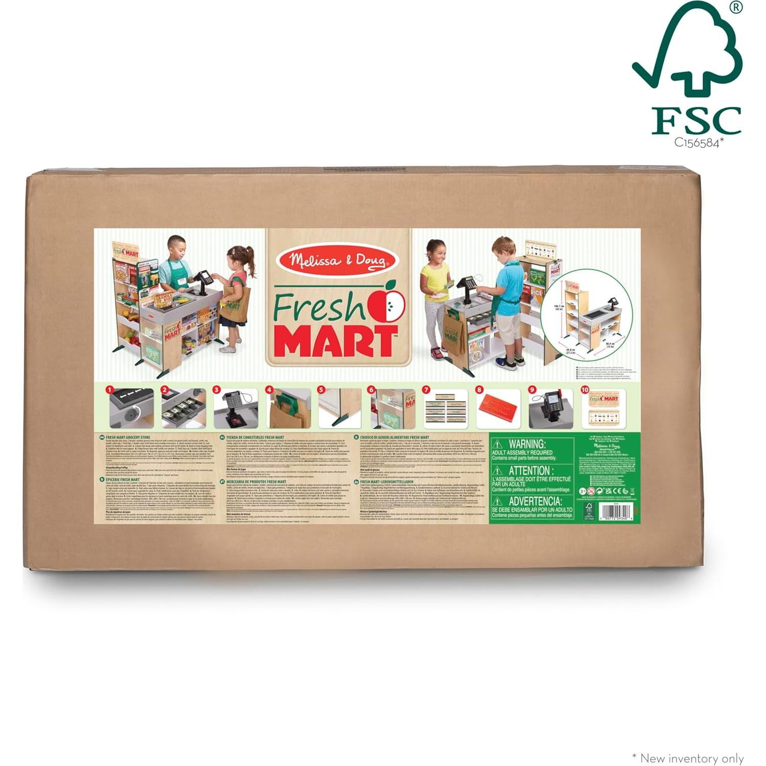 Tienda de Abarrotes de Madera Melissa & Doug 81x90x63 cm