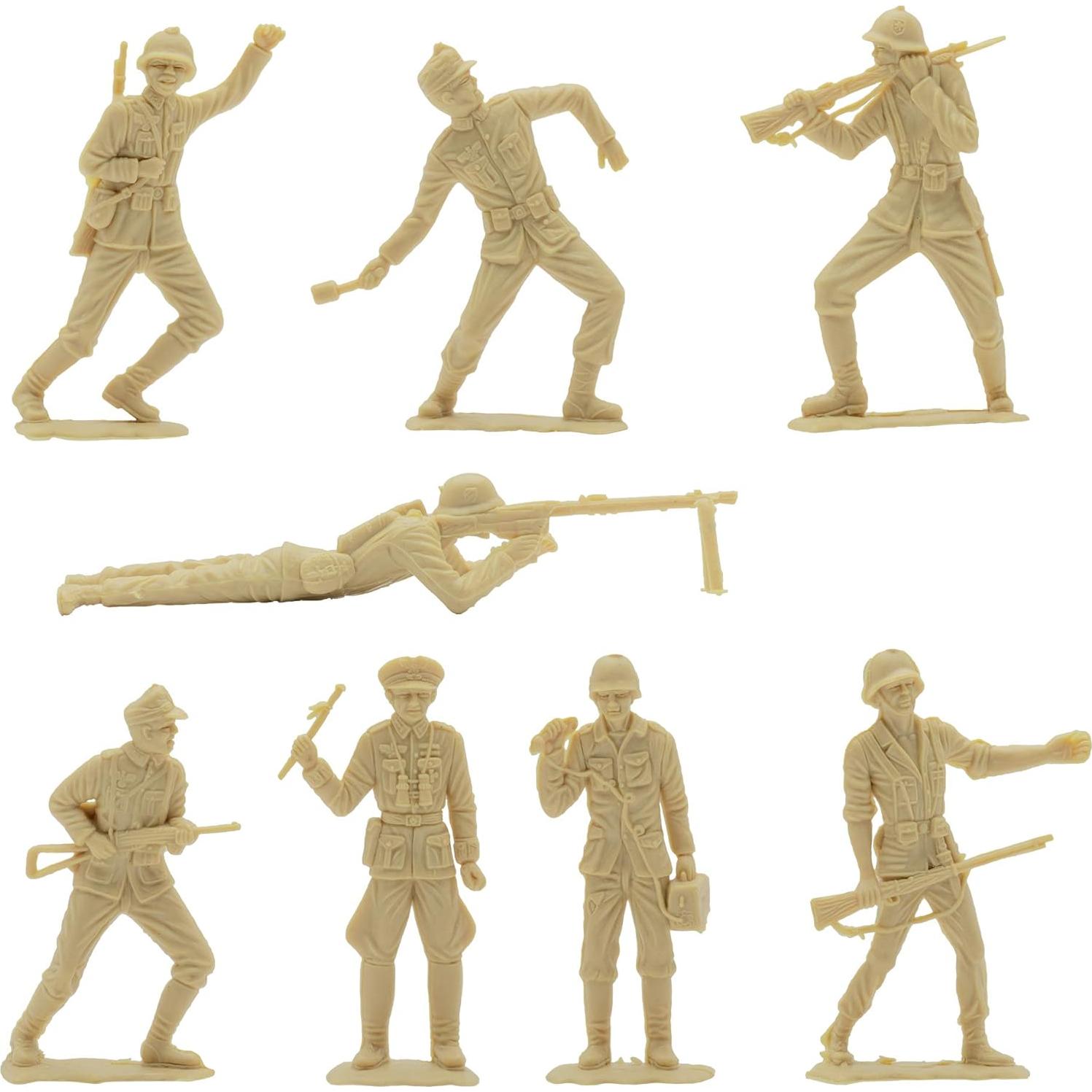 Figuras de Soldados Alemanes BMC Clásico 36pc 1:32 Tan