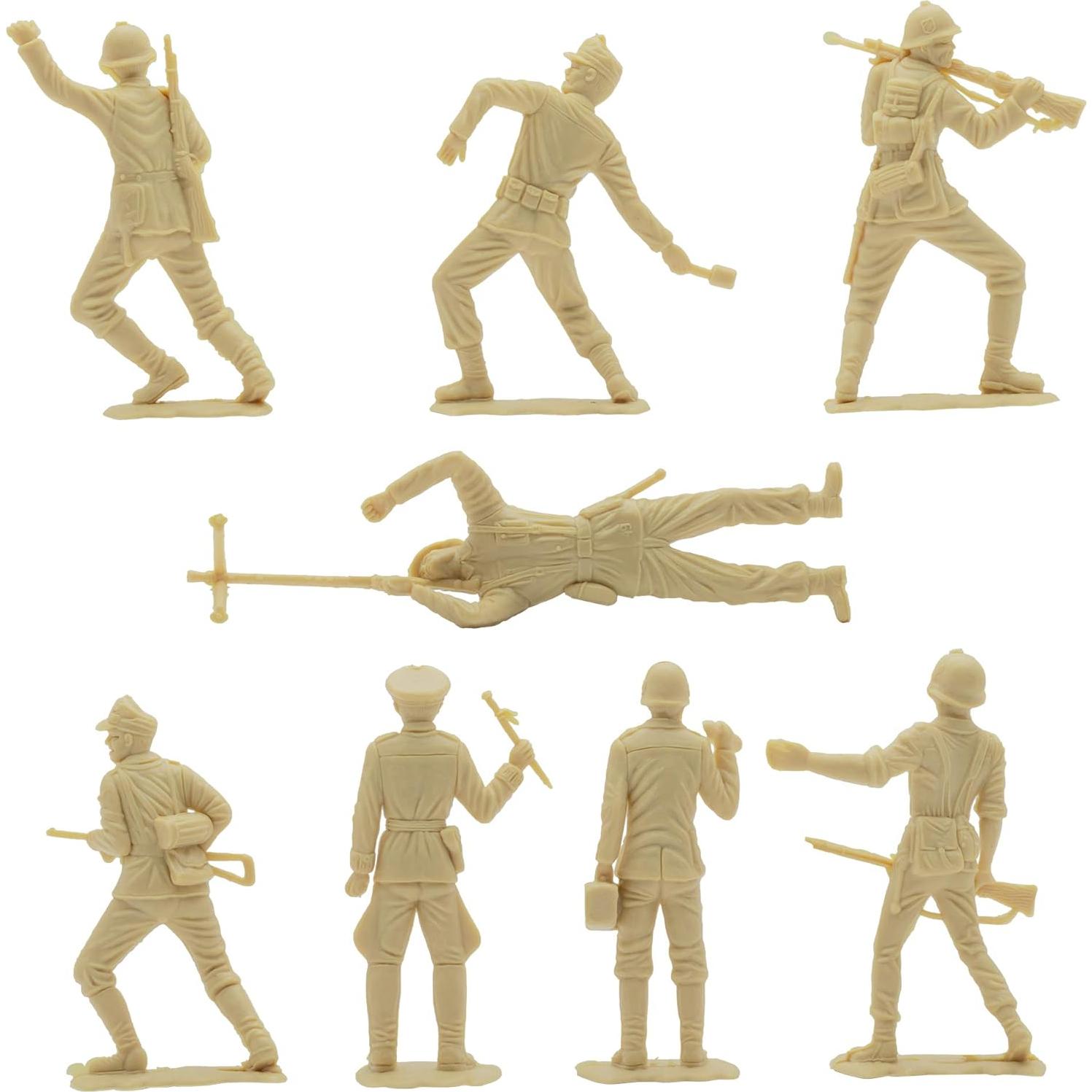 Figuras de Soldados Alemanes BMC Clásico 36pc 1:32 Tan