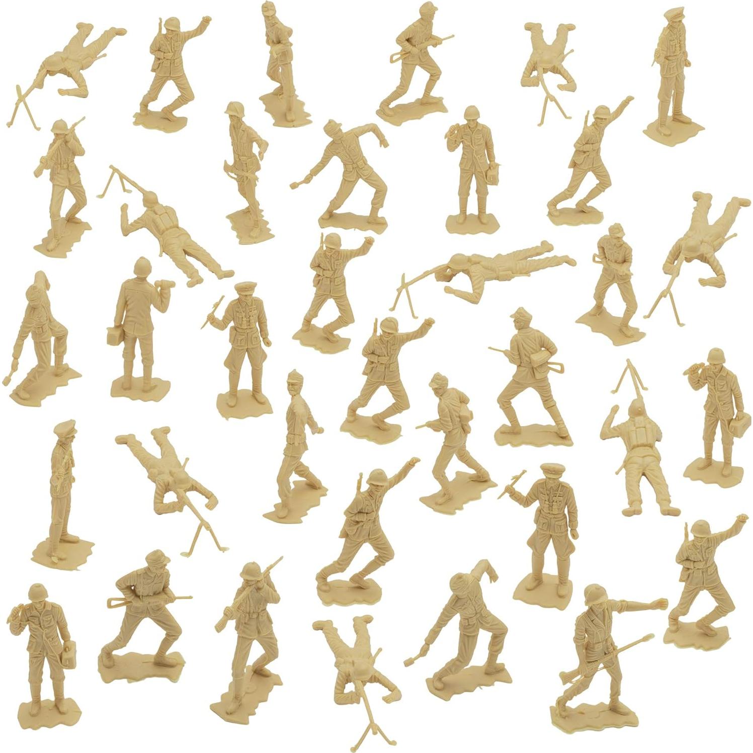 Figuras de Soldados Alemanes BMC Clásico 36pc 1:32 Tan