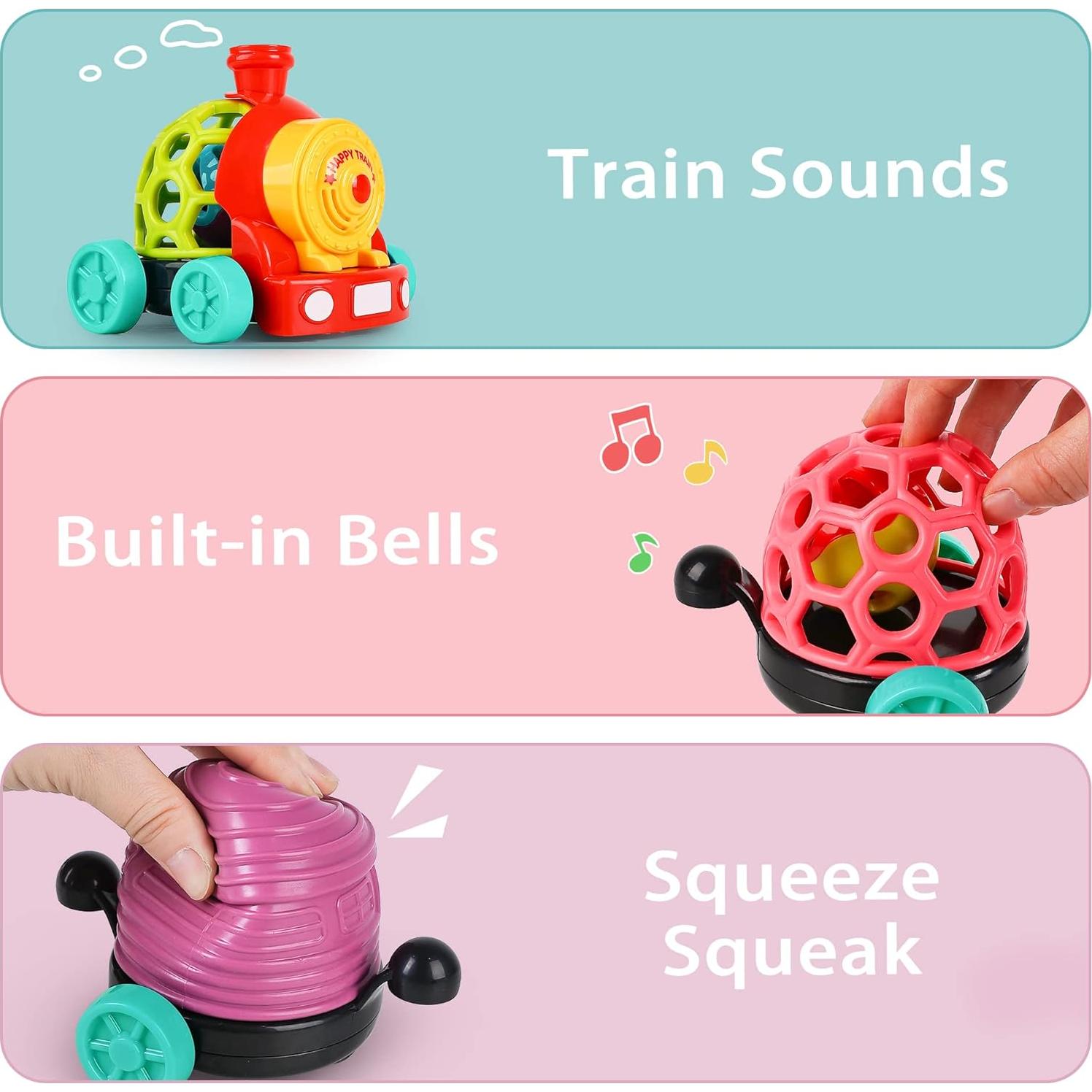 Tren Juguete iPlay, iLearn para Bebés 6-12 Meses