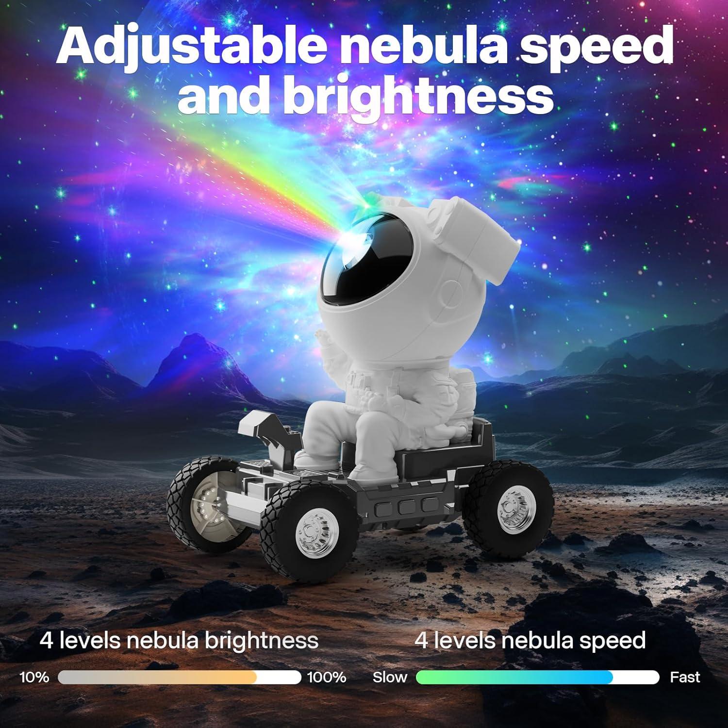 Proyector de Nebulosa Astronauta FLITI TG-006 360° con Temporizador