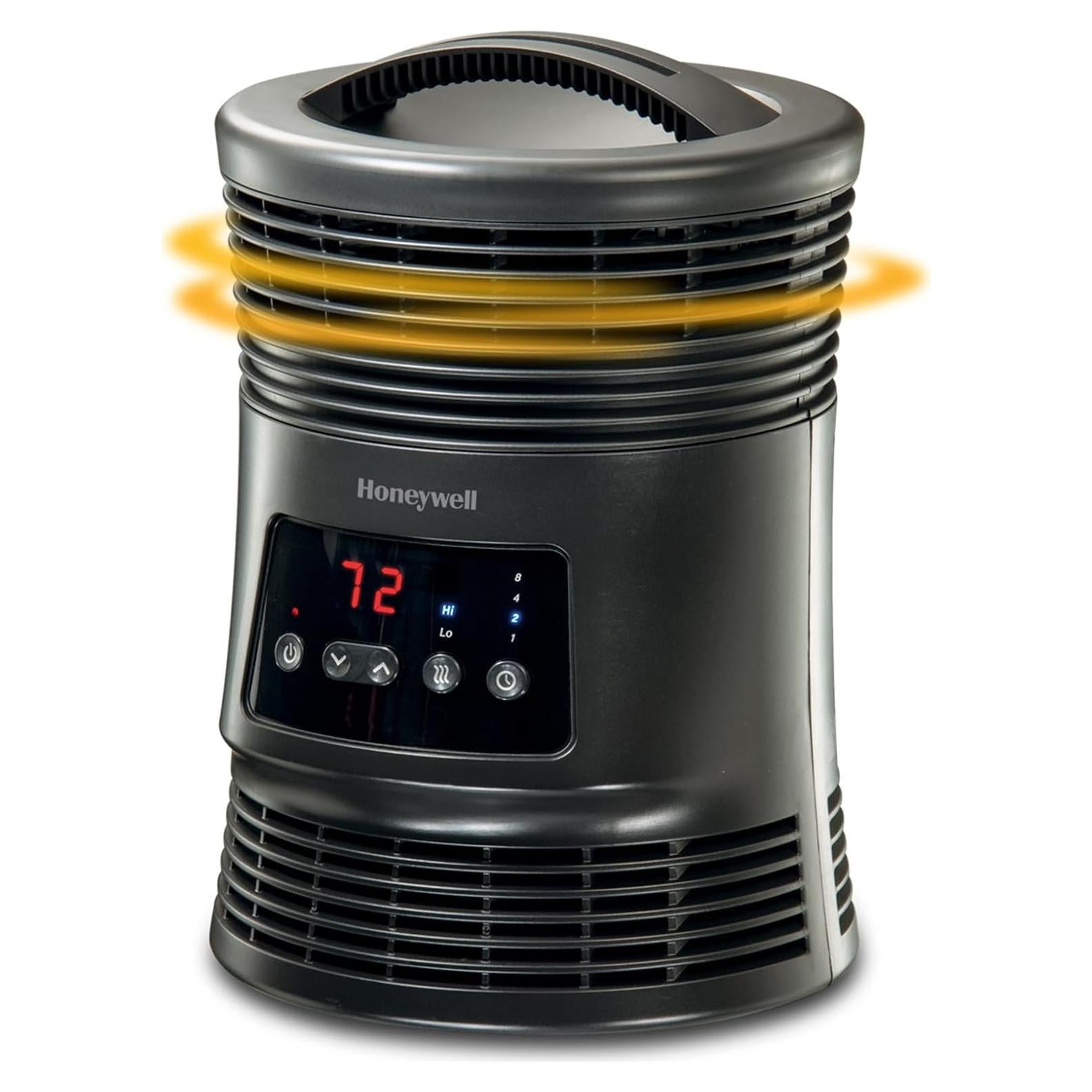 Calentador Portátil Honeywell HHF370B 360° Eléctrico Gris