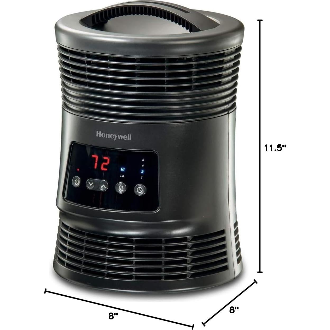 Calentador Portátil Honeywell HHF370B 360° Eléctrico Gris