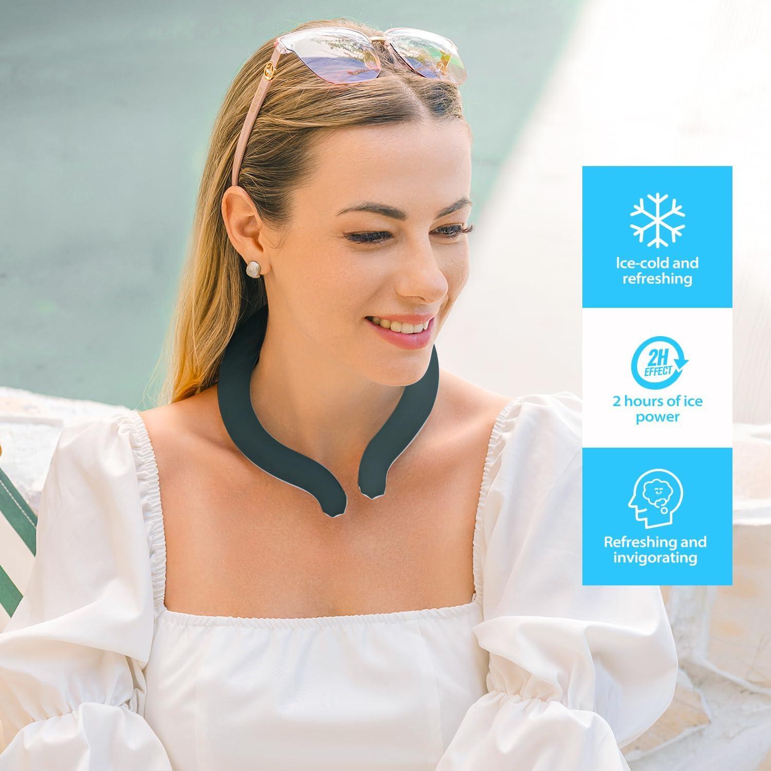 Enfriador de Cuello Syllable Negro con Bolsa Aislada 150g