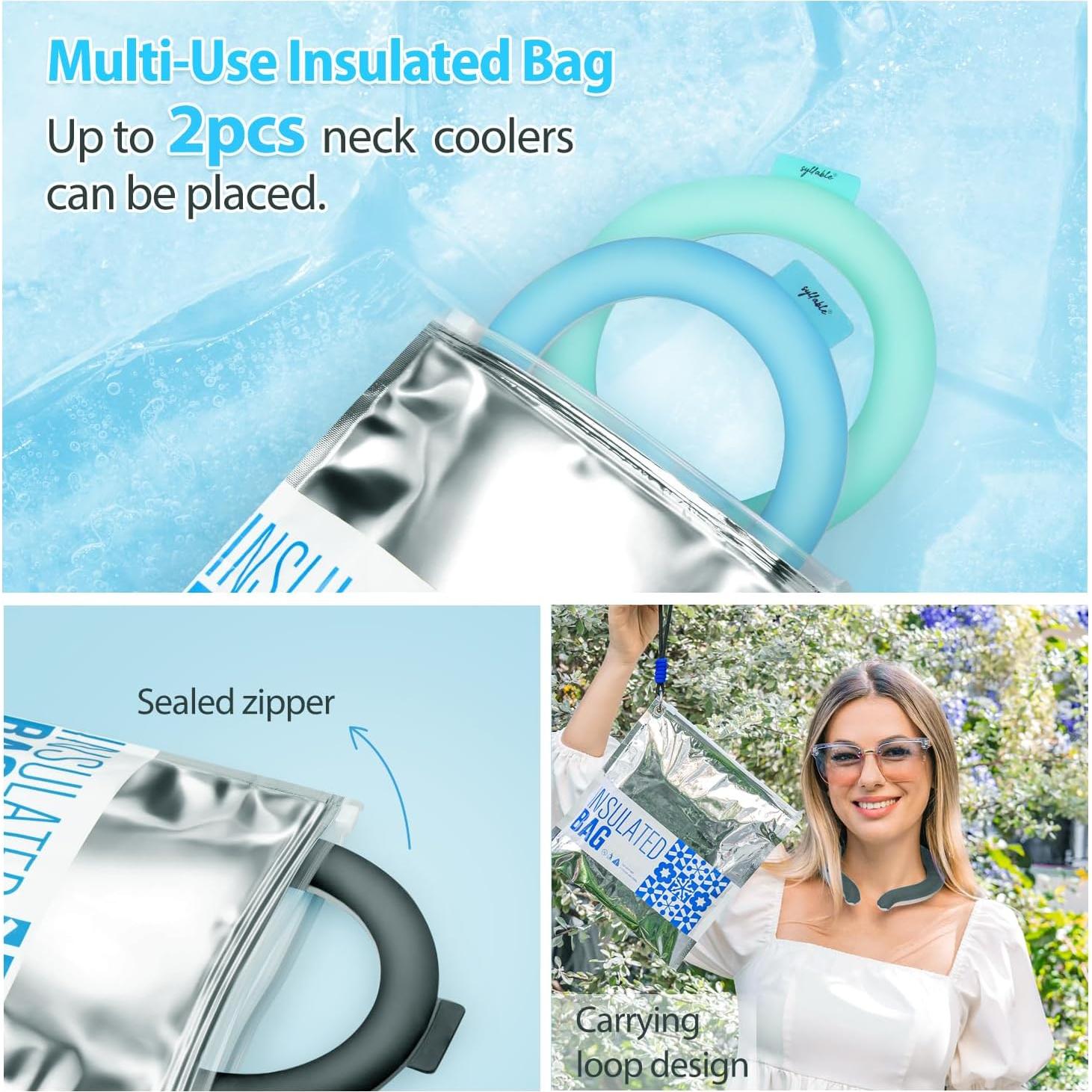 Enfriador de Cuello Syllable Negro con Bolsa Aislada 150g