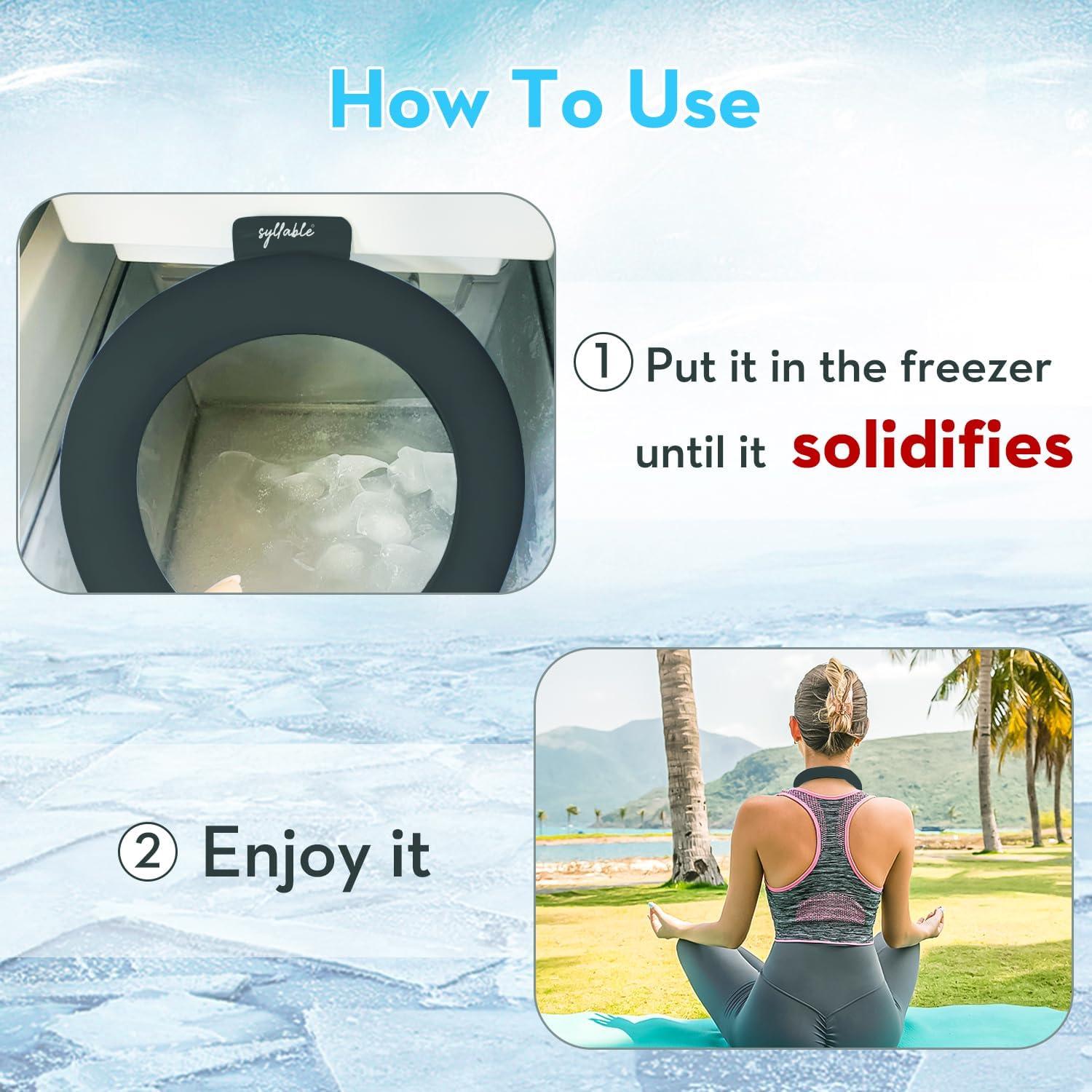 Enfriador de Cuello Syllable Negro con Bolsa Aislada 150g