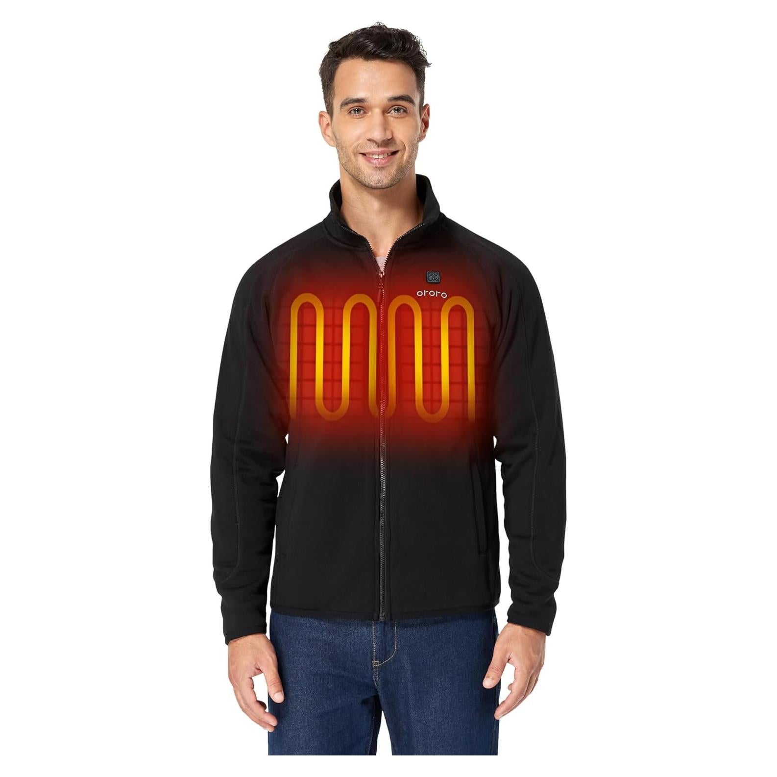Chaqueta Térmica para Hombre ORORO con Batería - Negro