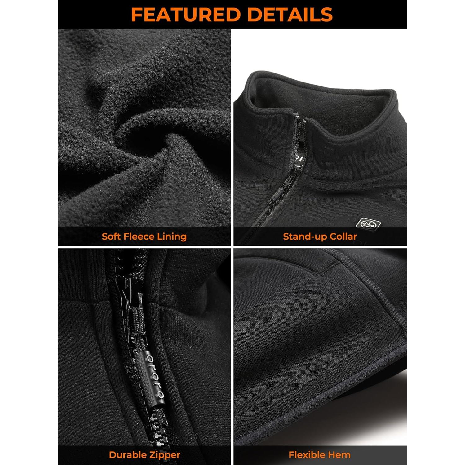 Chaqueta Térmica para Hombre ORORO con Batería - Negro