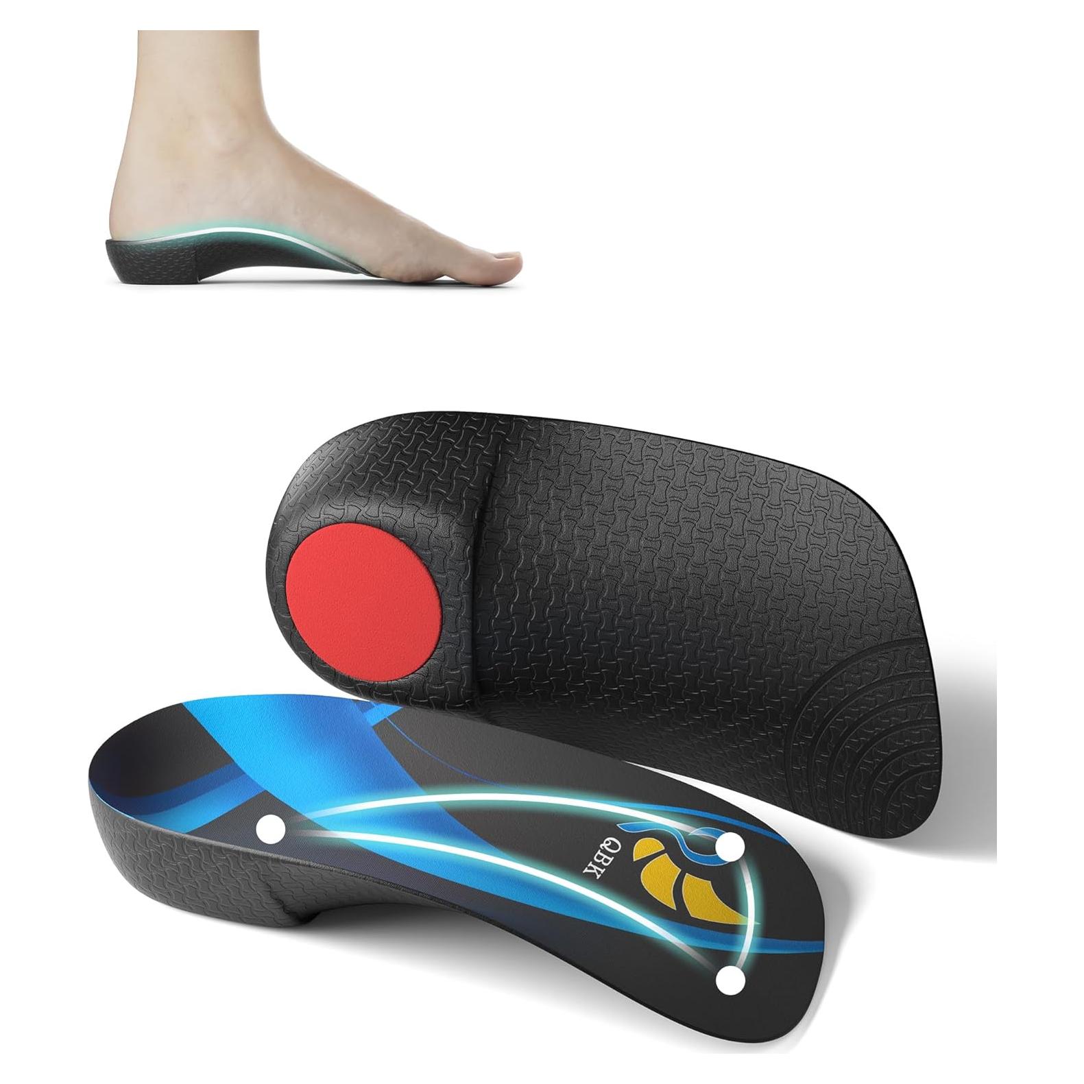 Plantillas ortopédicas QBK 3/4 para fascitis plantar y pies planos