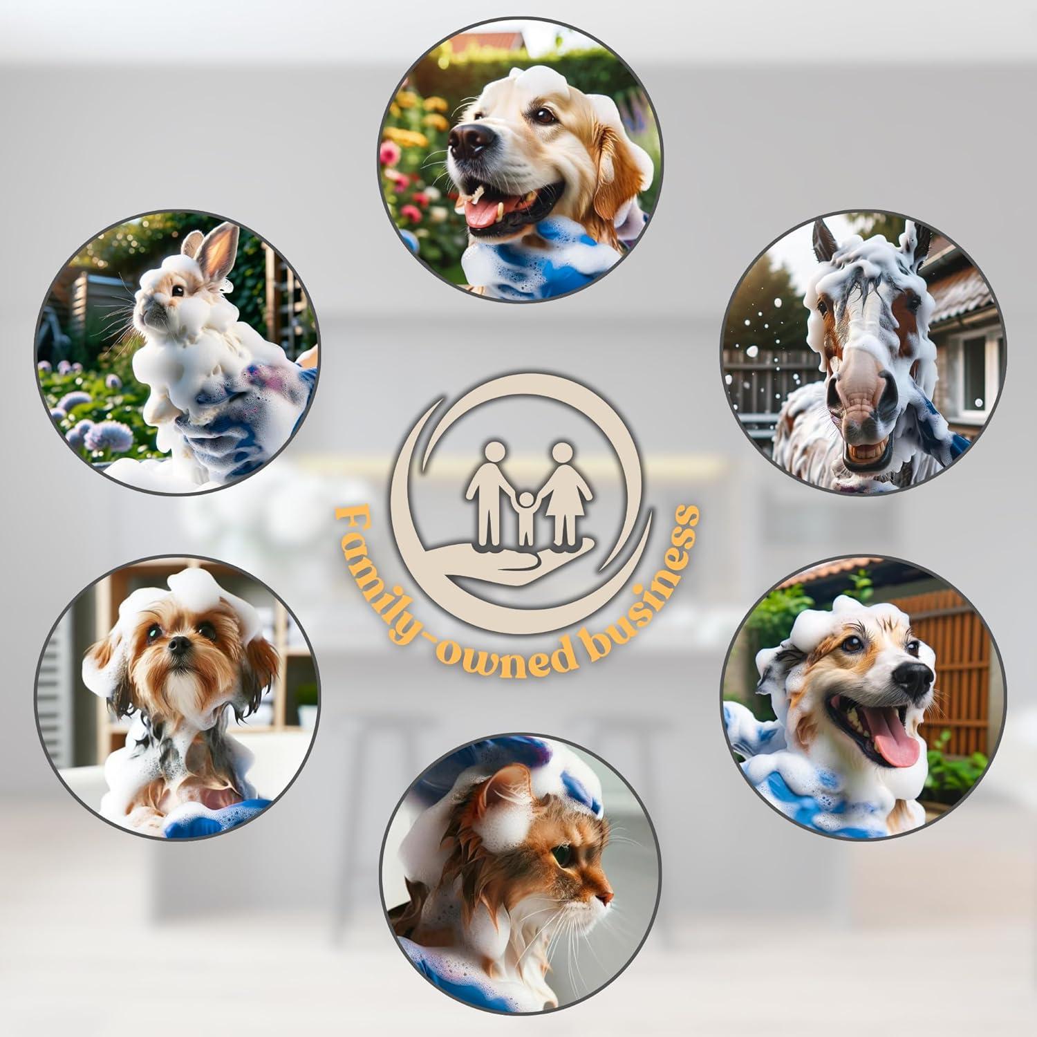 Guantes de Silicona para Lavar Perros Bubble Hands - Azul