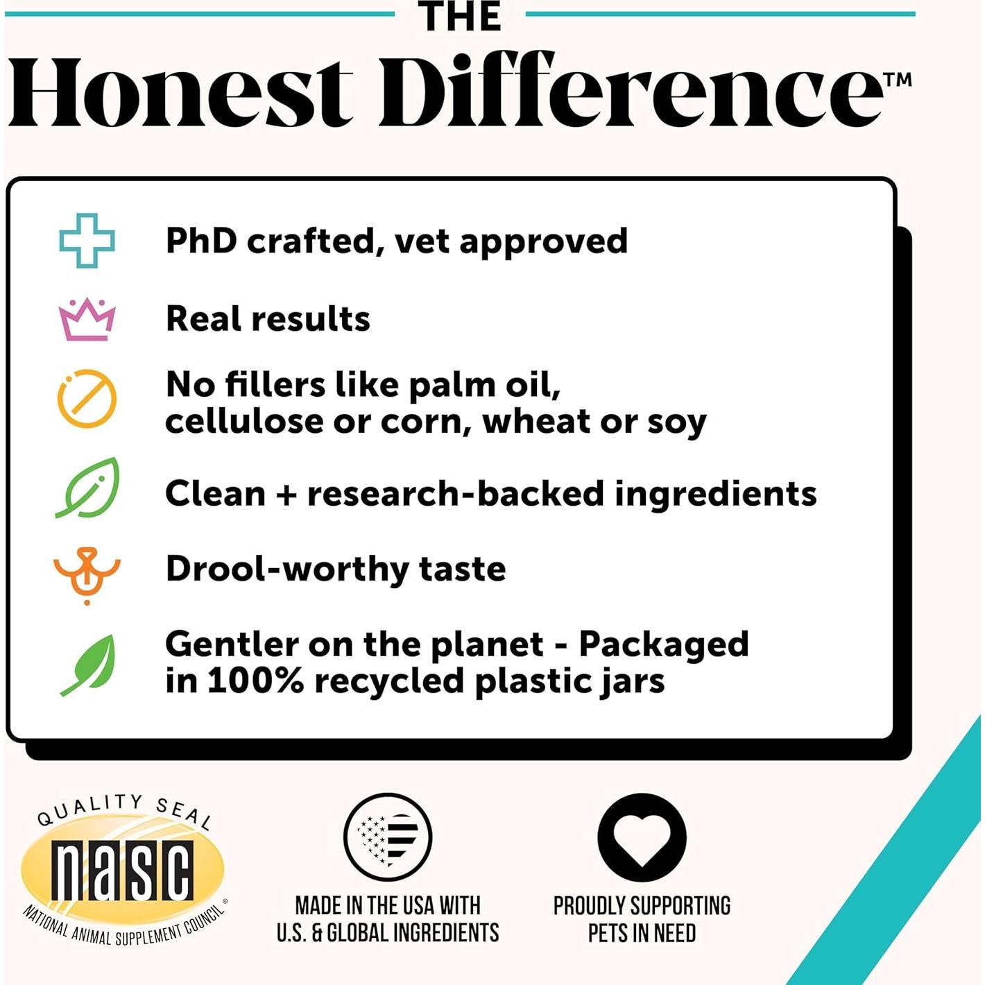 Masticables Calmantes para Perros Pet Honesty 90 Ct Pato