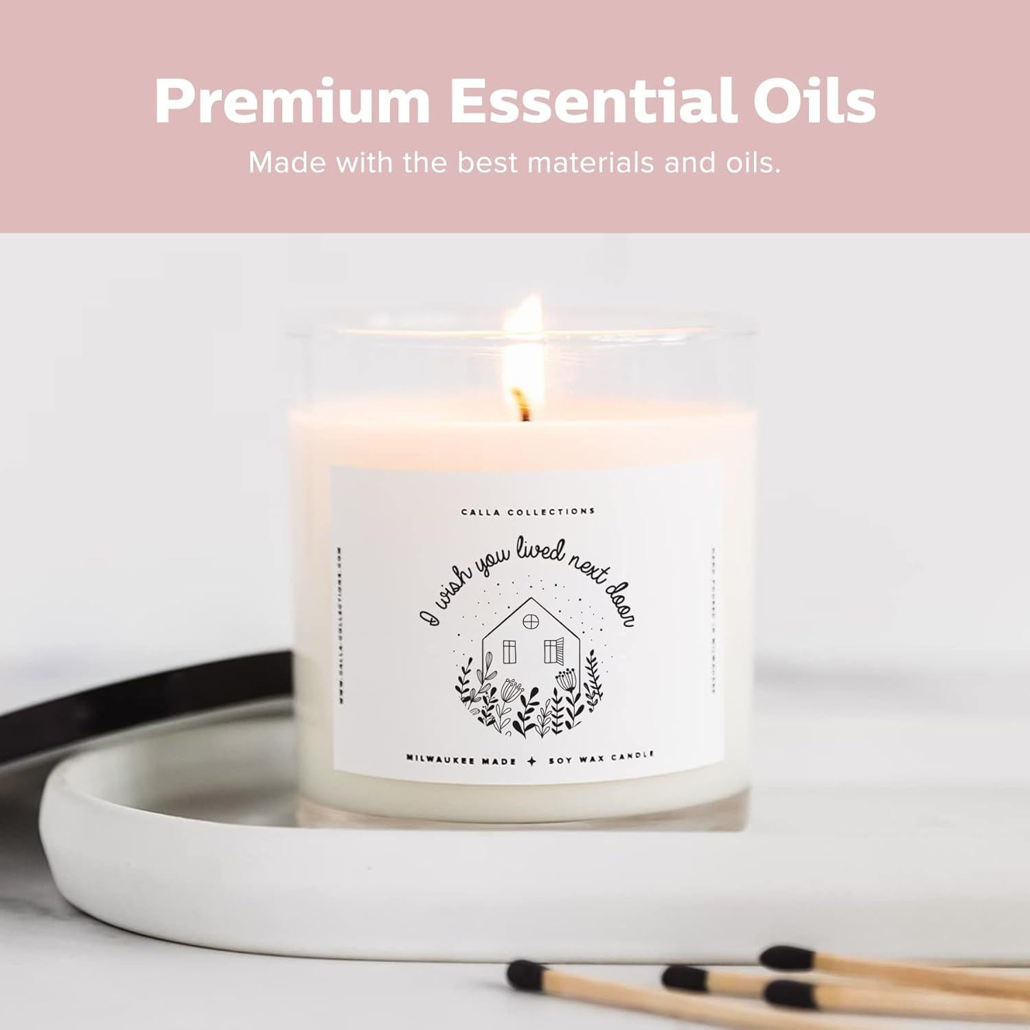 TresKin Velas Aromáticas de Soja 260g Lavanda y Limón