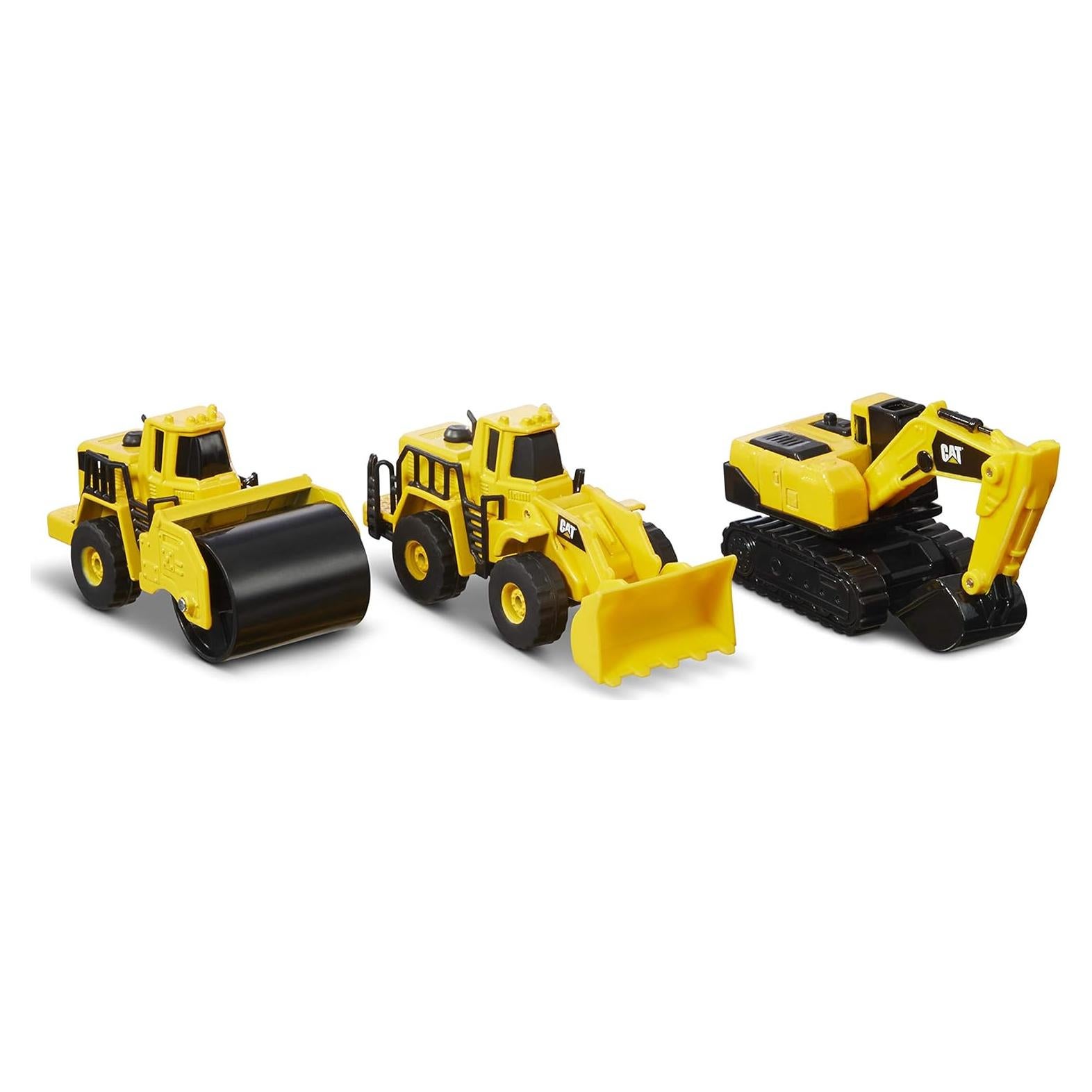 Juguetes de Construcción CAT - Paquete 3 Vehículos de Metal