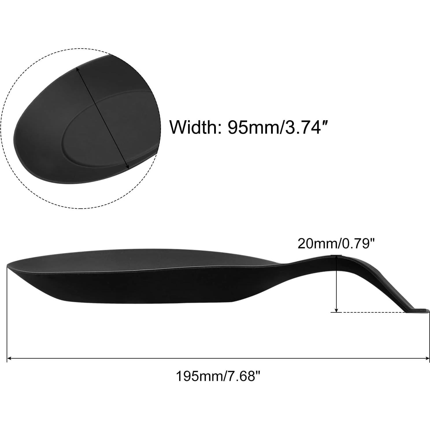 Soporte de Cuchara de Silicona uxcell 19.5x9.5cm Resistente al Calor 2Pcs