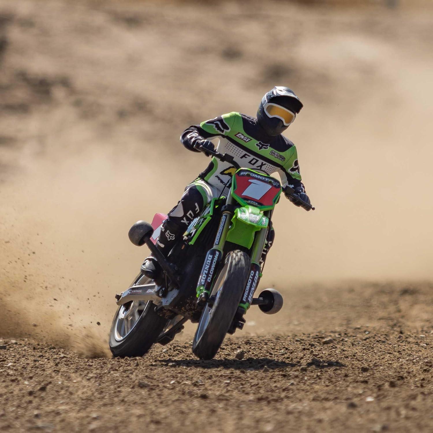 Motocicleta RC Losi Promoto-MX 1/4 Verde con Batería