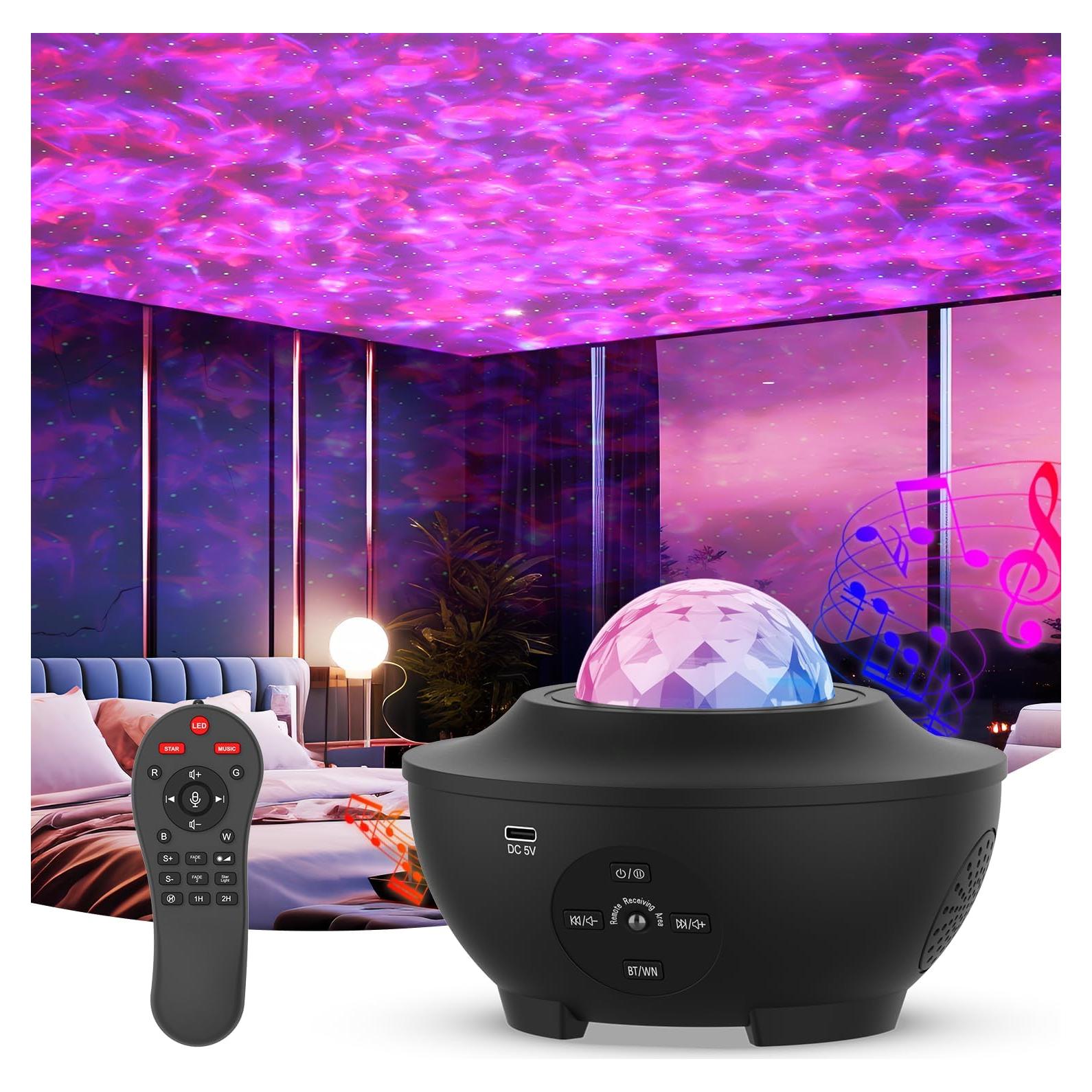 Proyector de Luz Estelar SOMKTN BL-XK01 con Altavoz Bluetooth