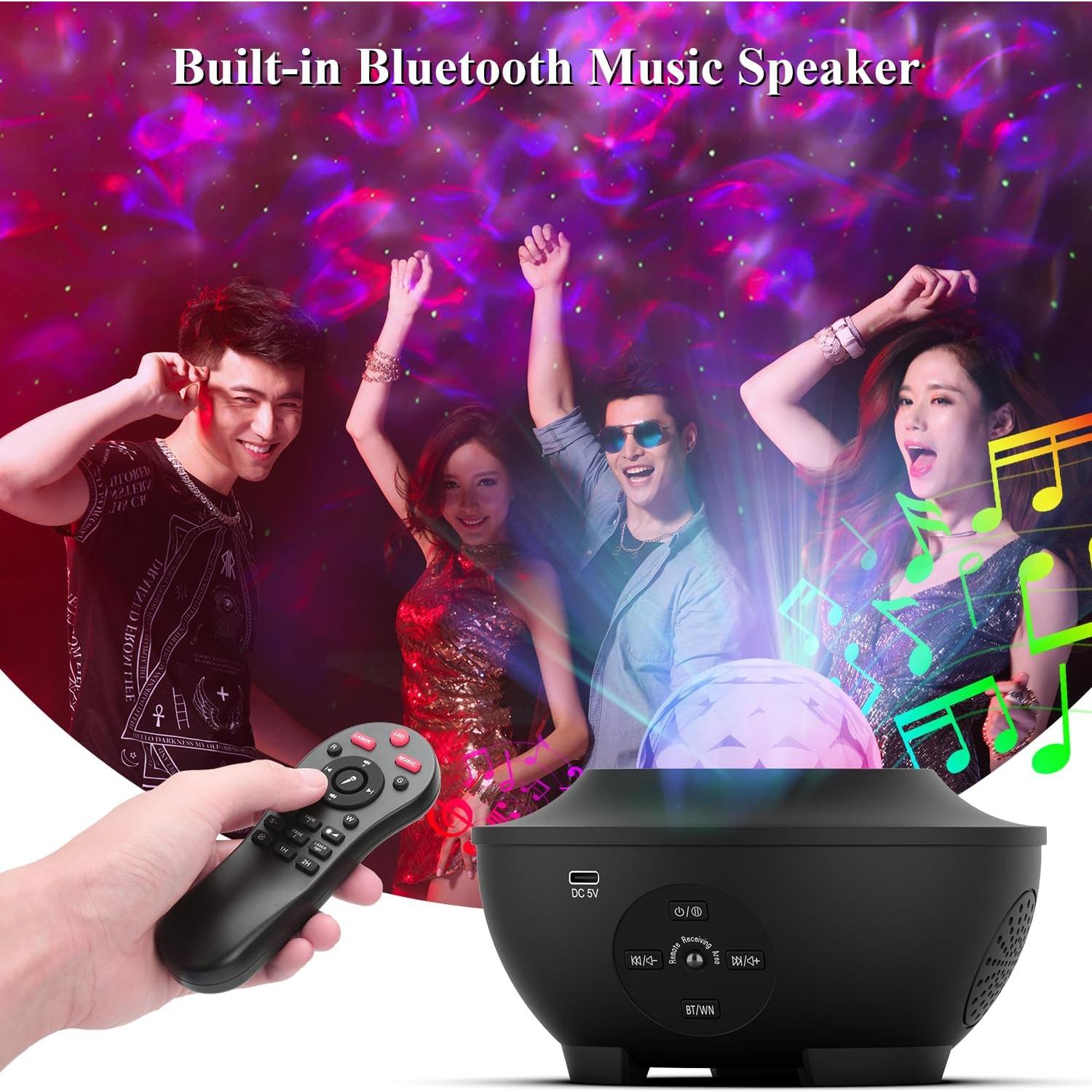 Proyector de Luz Estelar SOMKTN BL-XK01 con Altavoz Bluetooth