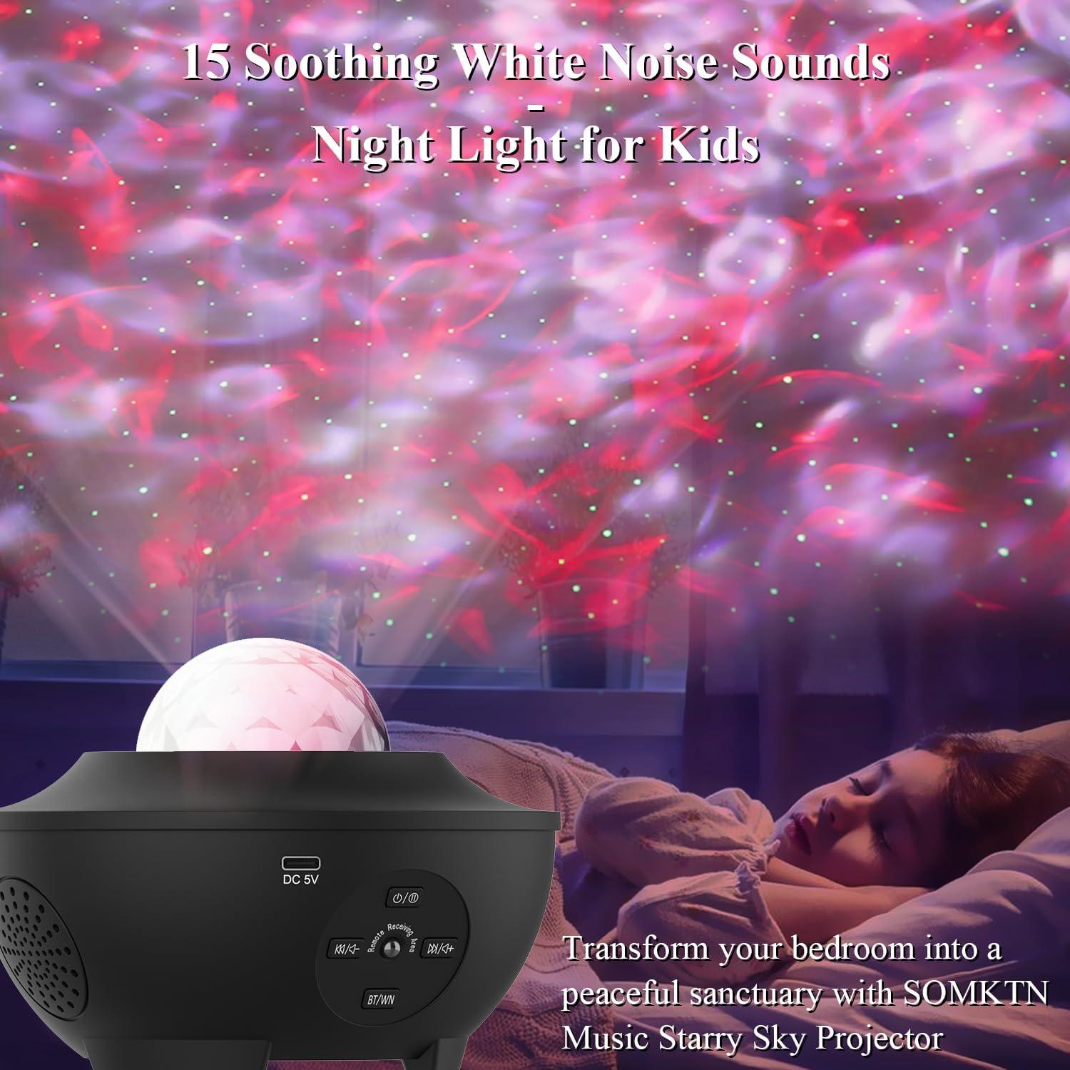 Proyector de Luz Estelar SOMKTN BL-XK01 con Altavoz Bluetooth