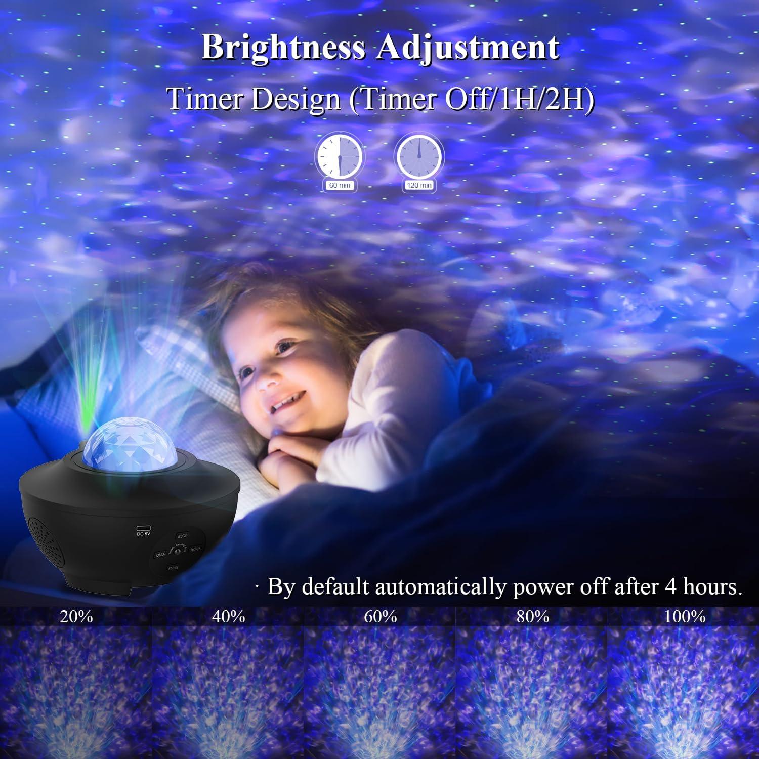 Proyector de Luz Estelar SOMKTN BL-XK01 con Altavoz Bluetooth