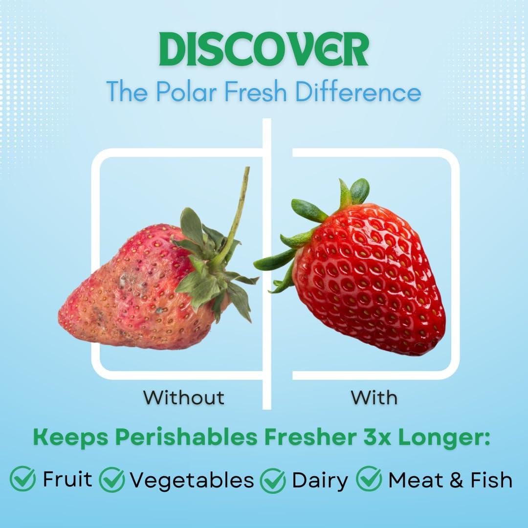 Desodorante de Refrigerador Polar Fresh - Eliminador de Olores y Control de Humedad 340g