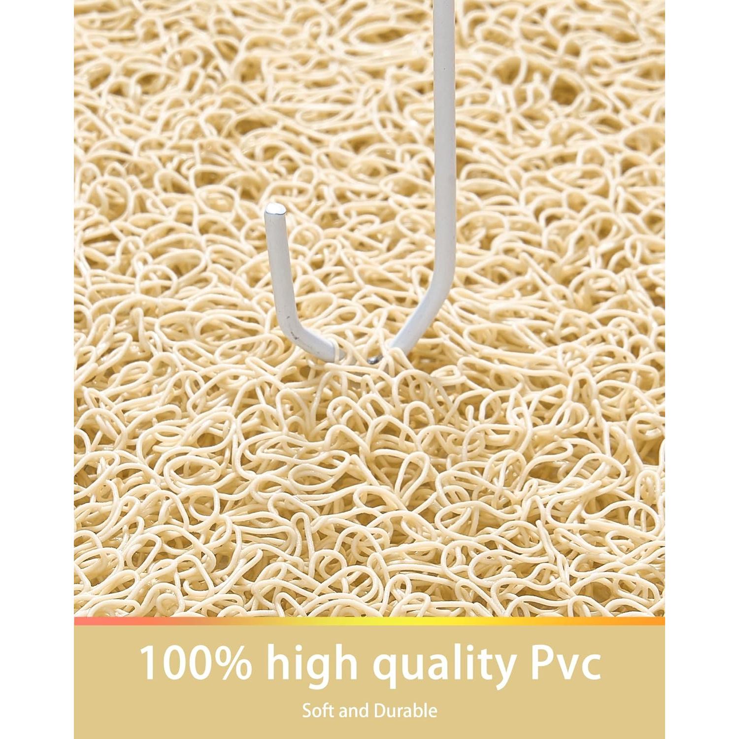 Alfombrilla Antideslizante para Ducha Mecko 60x90 cm Beige