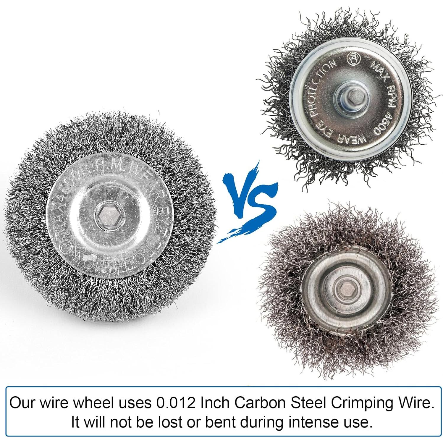 Juego de Cepillos de Alambre para Taladro Romeda - 5 Piezas