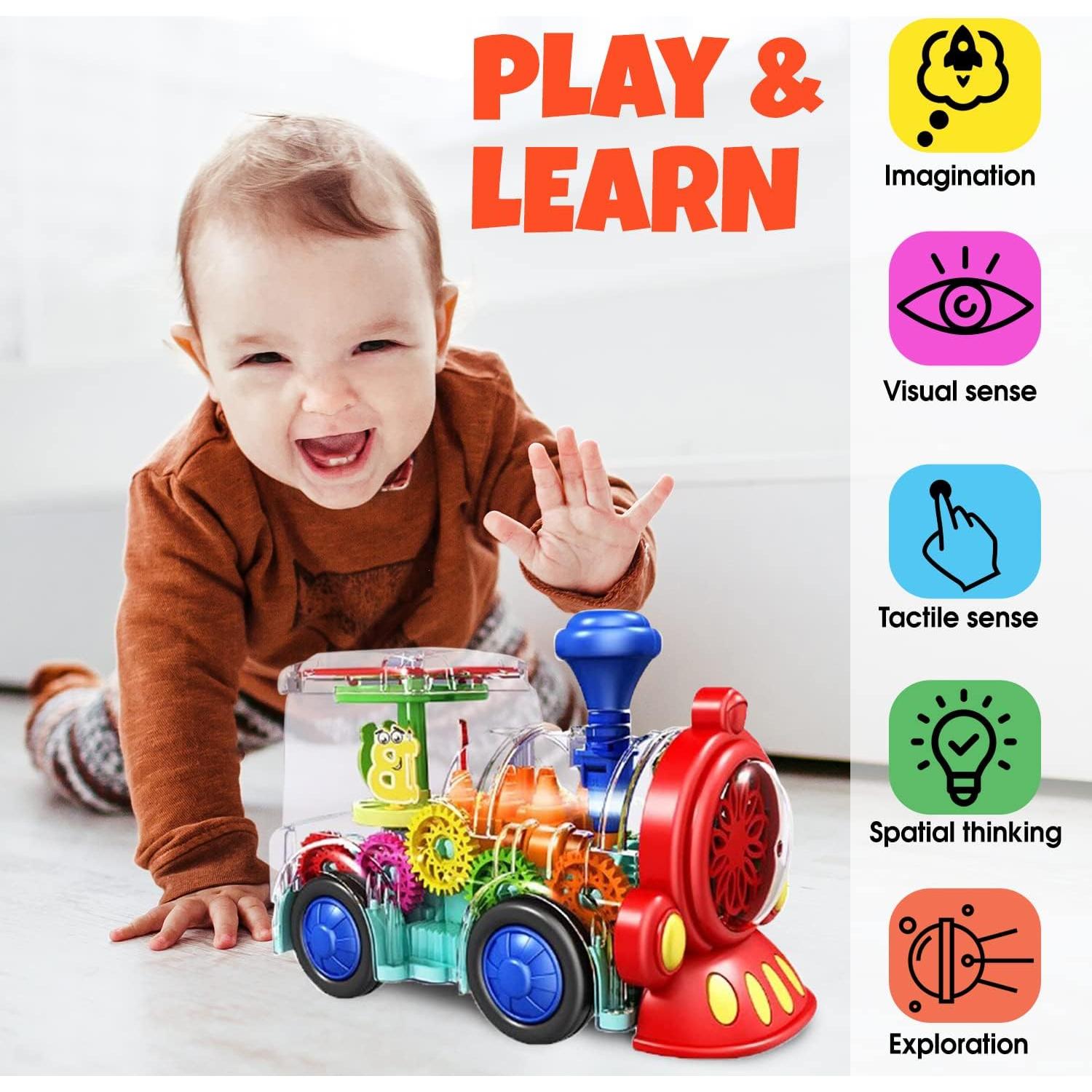 Tren Eléctrico Tooty Toy con Luz y Música - Juguete Interactivo