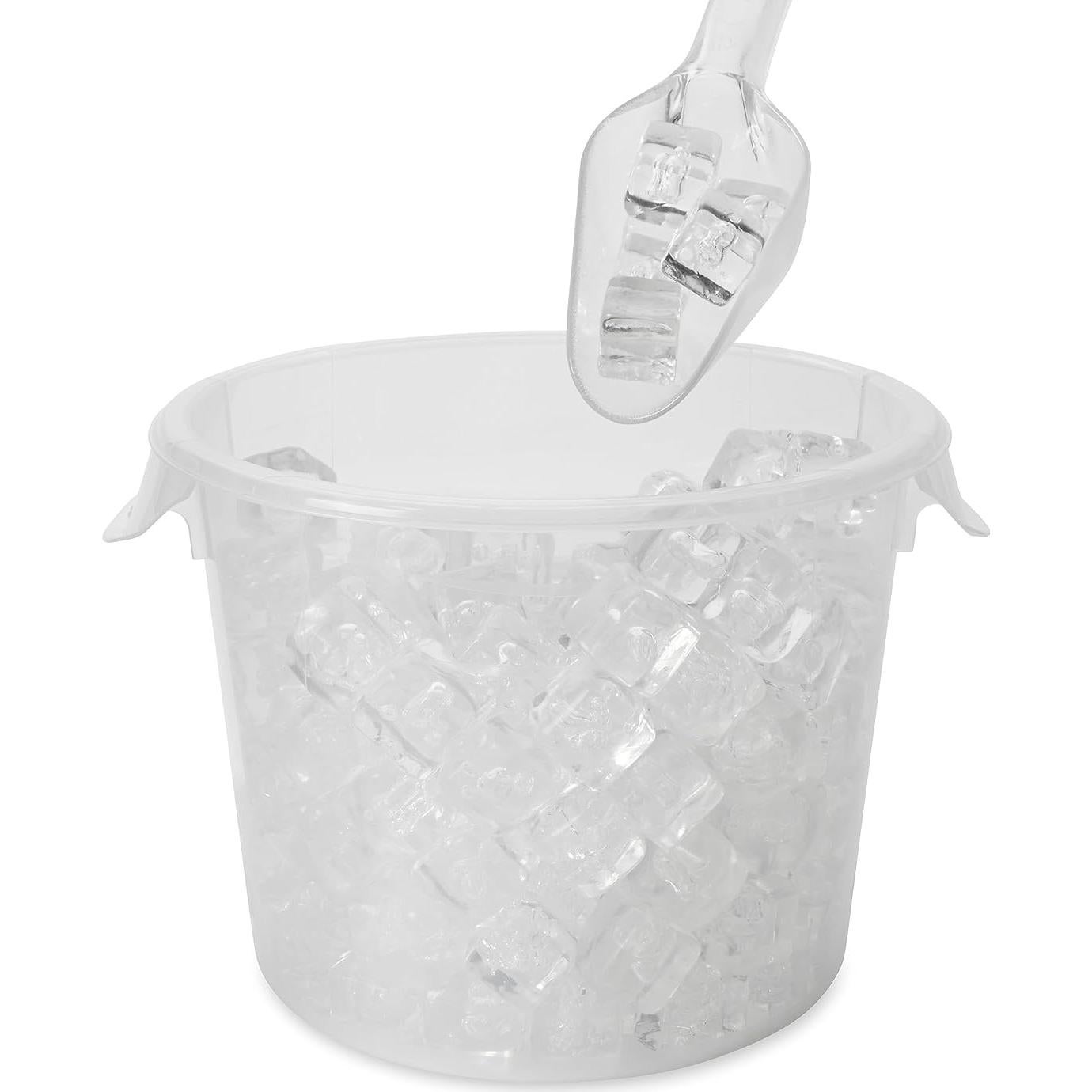 Cuchara de Hielo Rubbermaid 6 oz Transparente Apta Lavavajillas
