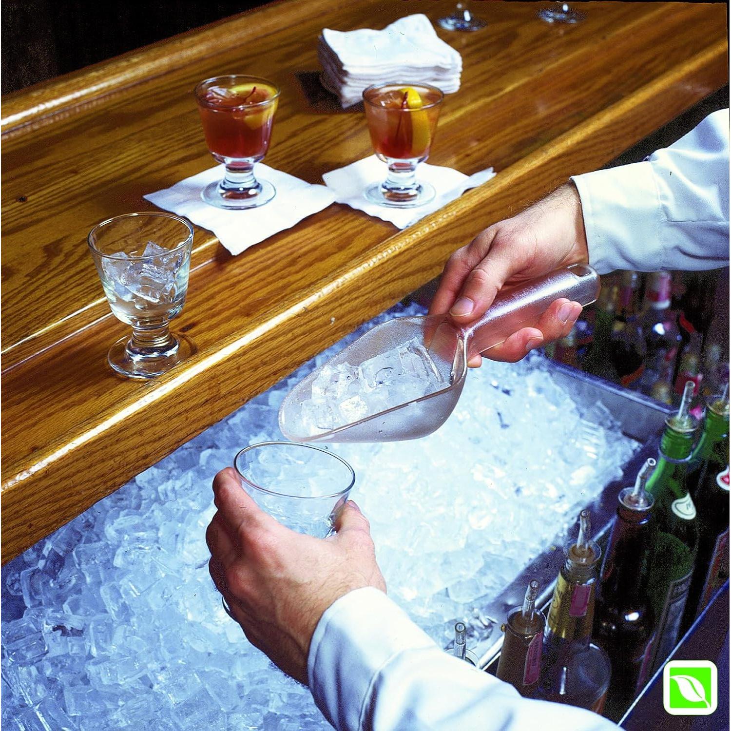 Cuchara de Hielo Rubbermaid 6 oz Transparente Apta Lavavajillas