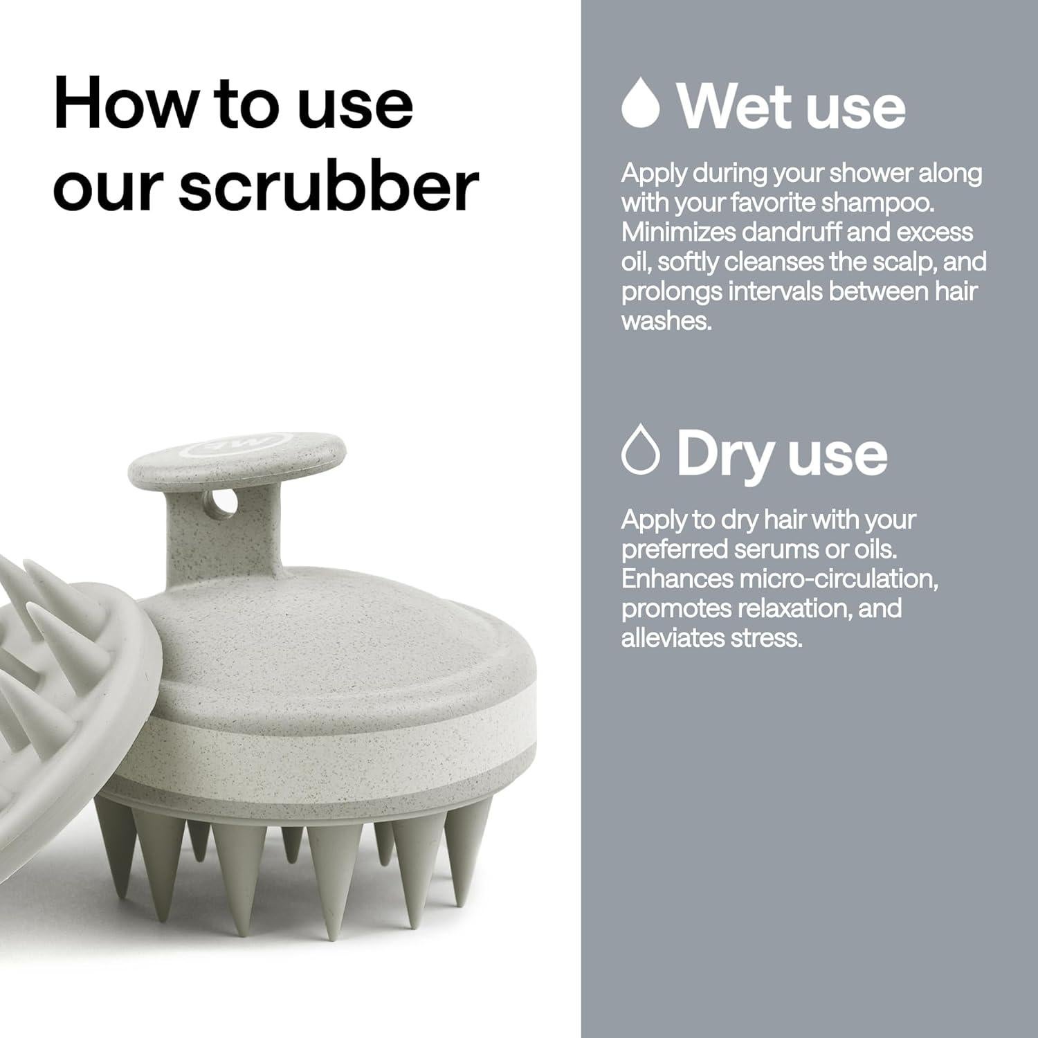 Exfoliador de cuero cabelludo Wonder Family - Gris