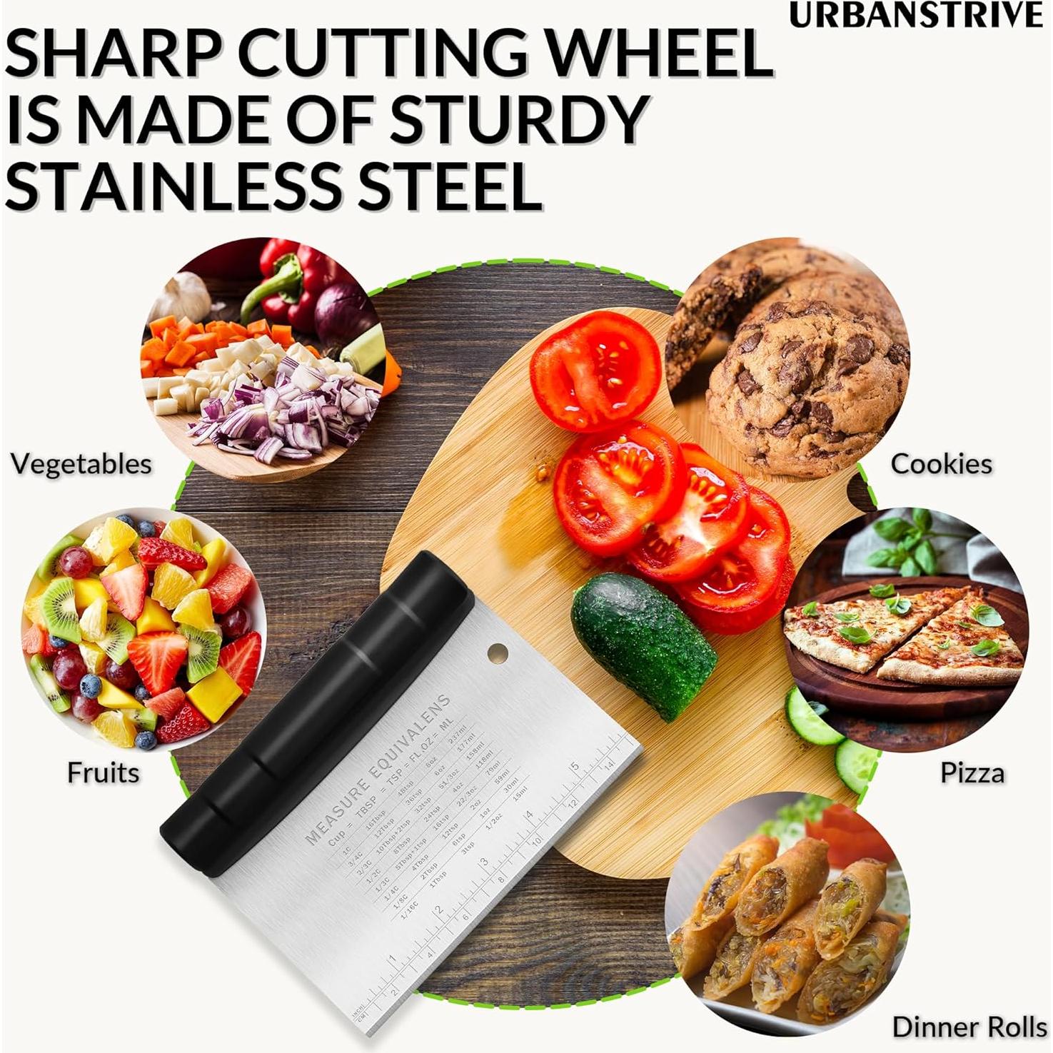 Raspador de Banco Urbanstrive de Acero Inoxidable Negro 15.5x11.2cm